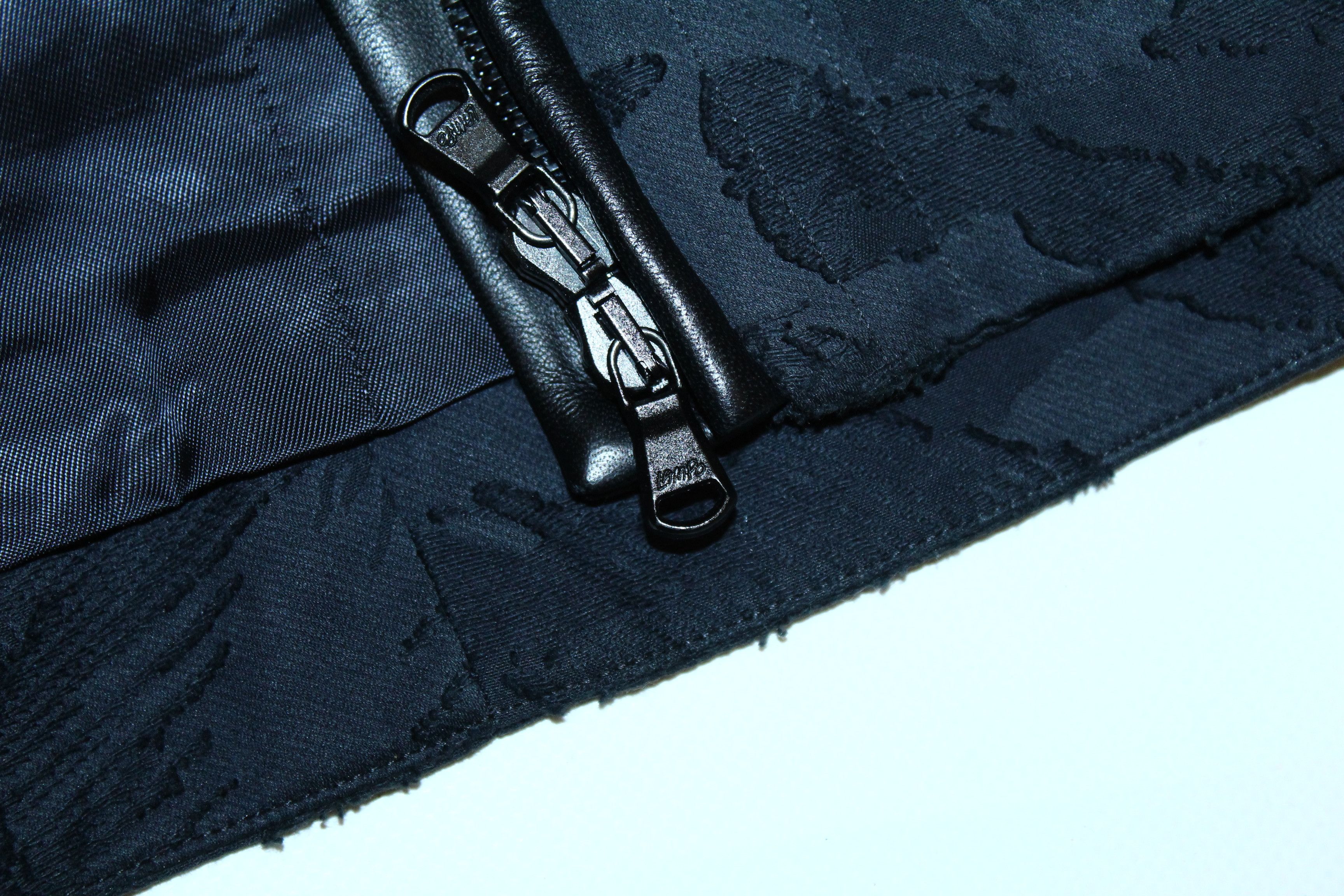 14th Addiction 💥MAIYET Bamacaan Cropped Biker Jacket, Dark Slate. Size US XS / EU 42 / 0 - 8 Thumbnail