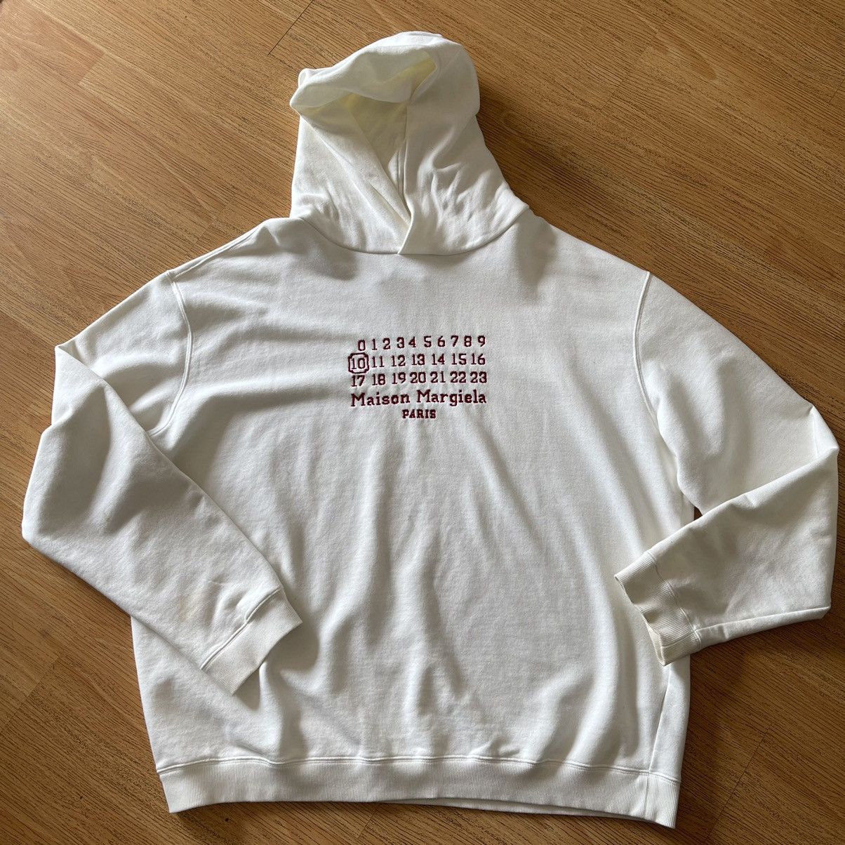 Maison Margiela Maison Margiela Embroidered Numbers Hoodies Maison Margiela Maison Margiela Embroidered Numbers Hoodies