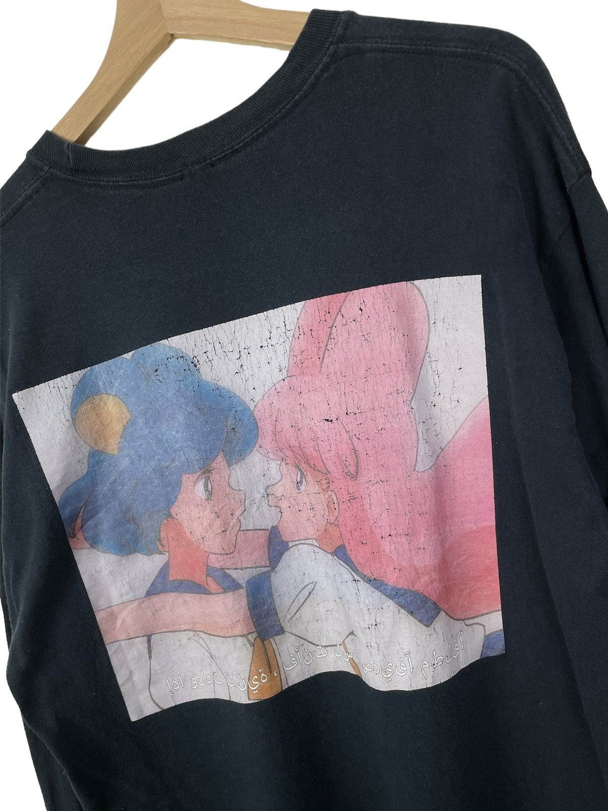 Anime × Vintage Anime Sailormoon Bootleg Tee | Arabic Text Longsleeve Size US L / EU 52-54 / 3 - 8 Thumbnail