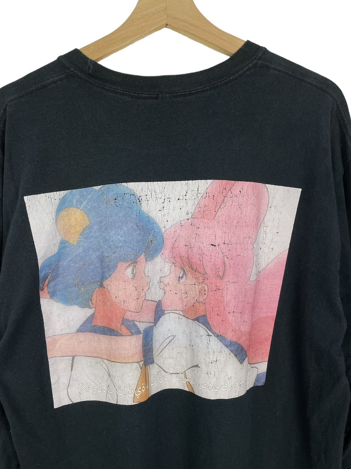 Anime × Vintage Anime Sailormoon Bootleg Tee | Arabic Text Longsleeve Size US L / EU 52-54 / 3 - 5 Thumbnail
