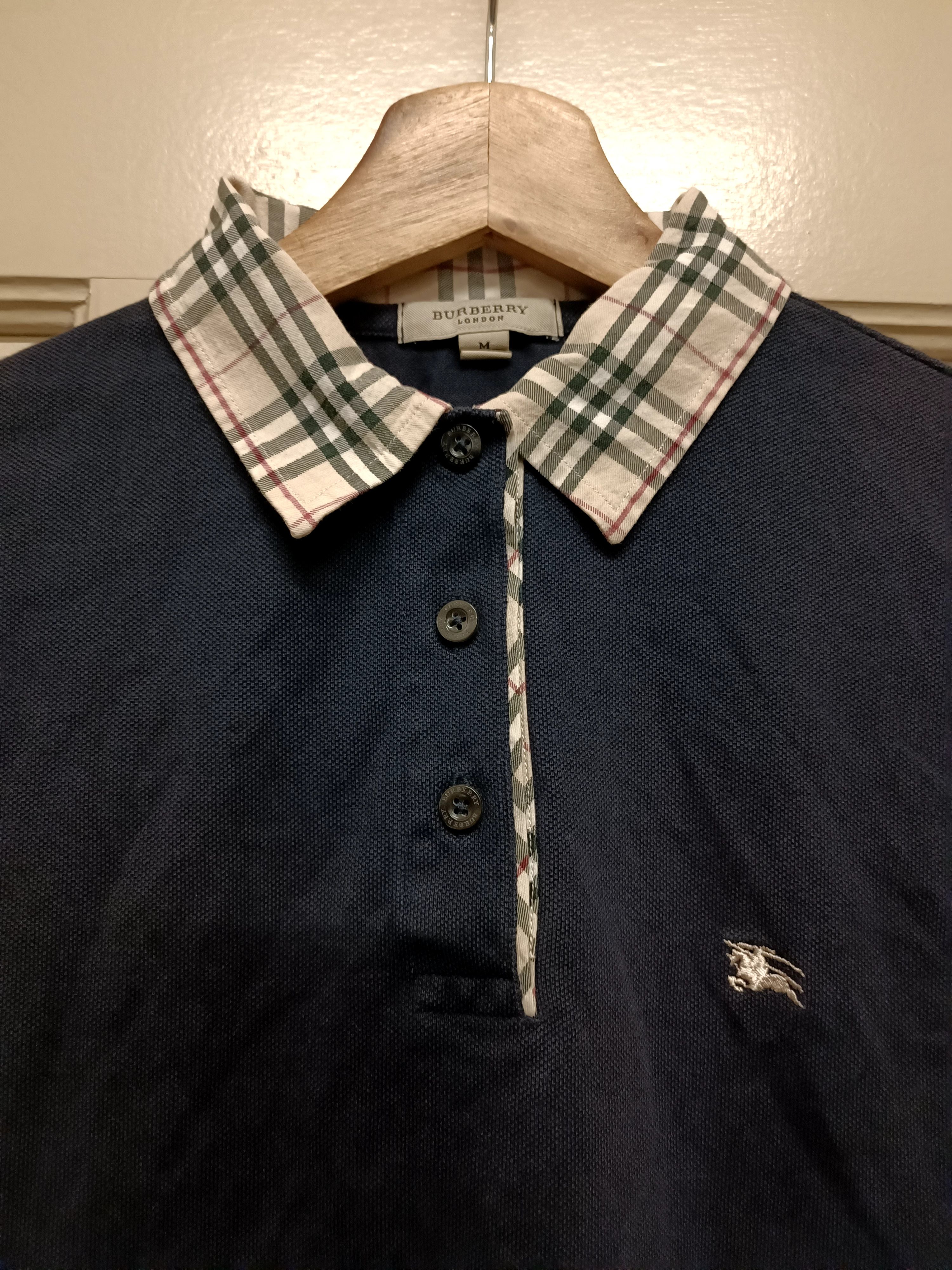Burberry × Burberry Prorsum × Vintage vintage burberry nova check polo shirt Size M / US 6-8 / IT 42-44 - 2 Thumbnail