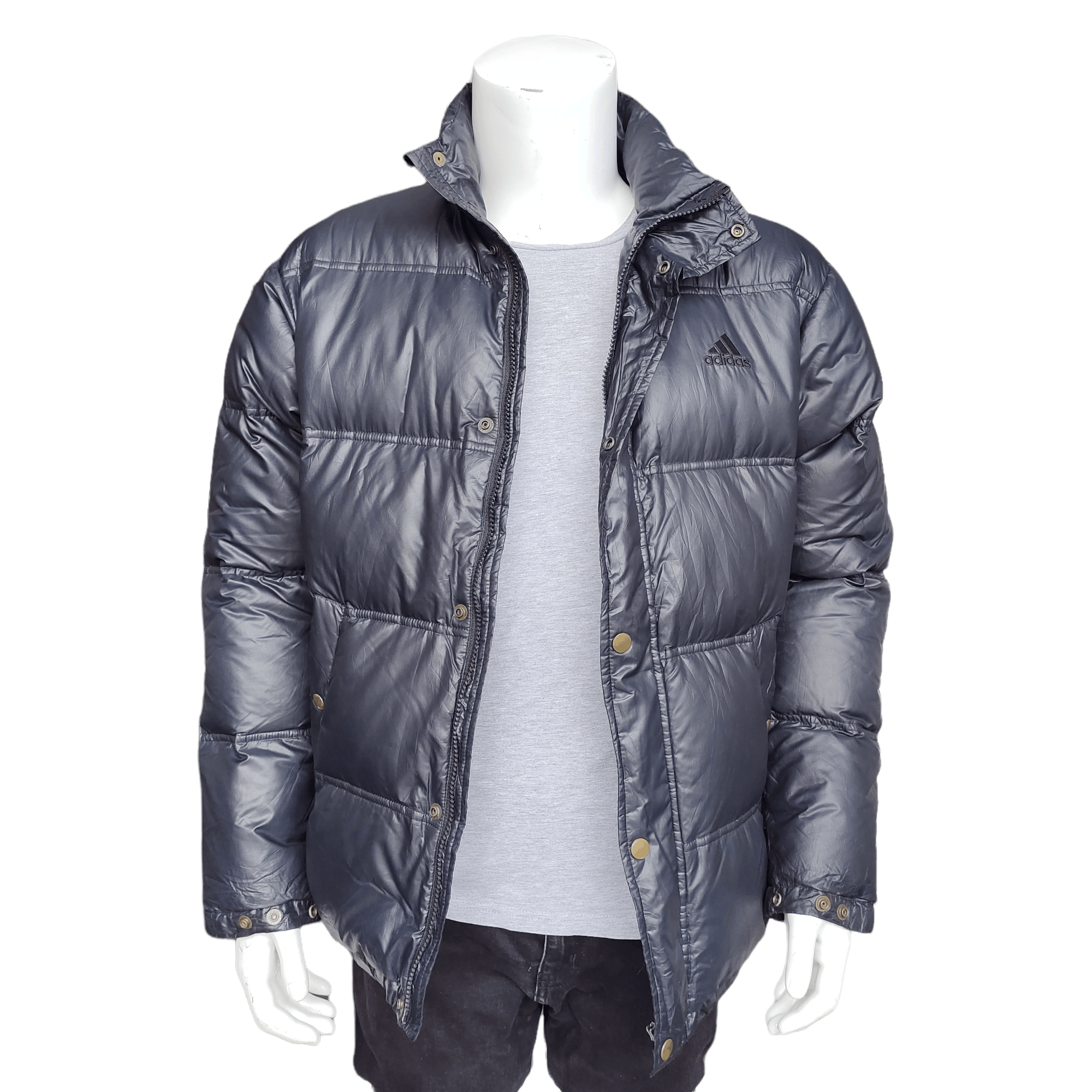 Adidas Vintage Adidas Puffer Jacket Size US L / EU 52-54 / 3 - 1 Thumbnail