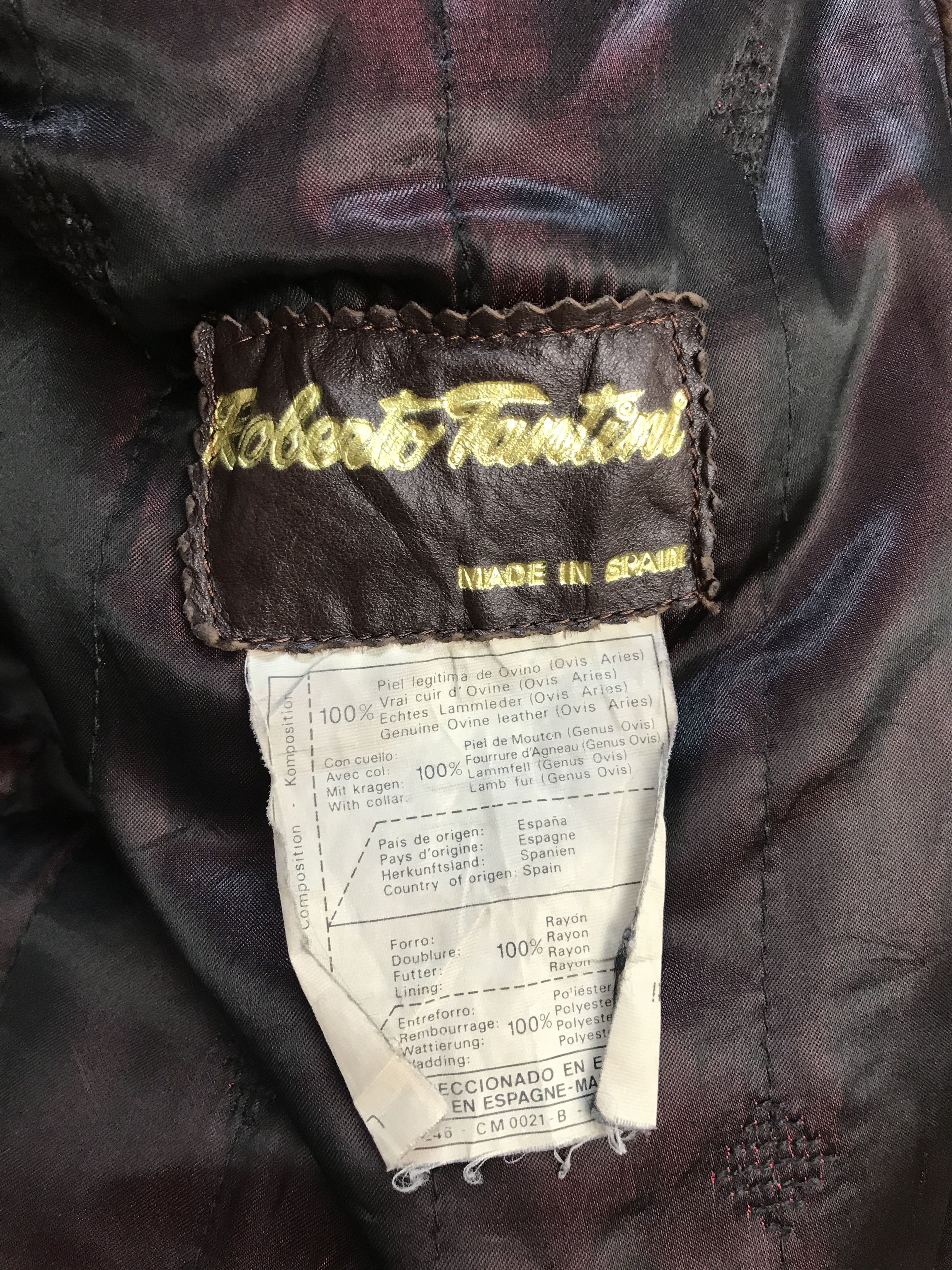 Genuine Leather ROBERTO TANTINI Made In Spain Leather Jacket Size US M / EU 48-50 / 2 - 10 Thumbnail
