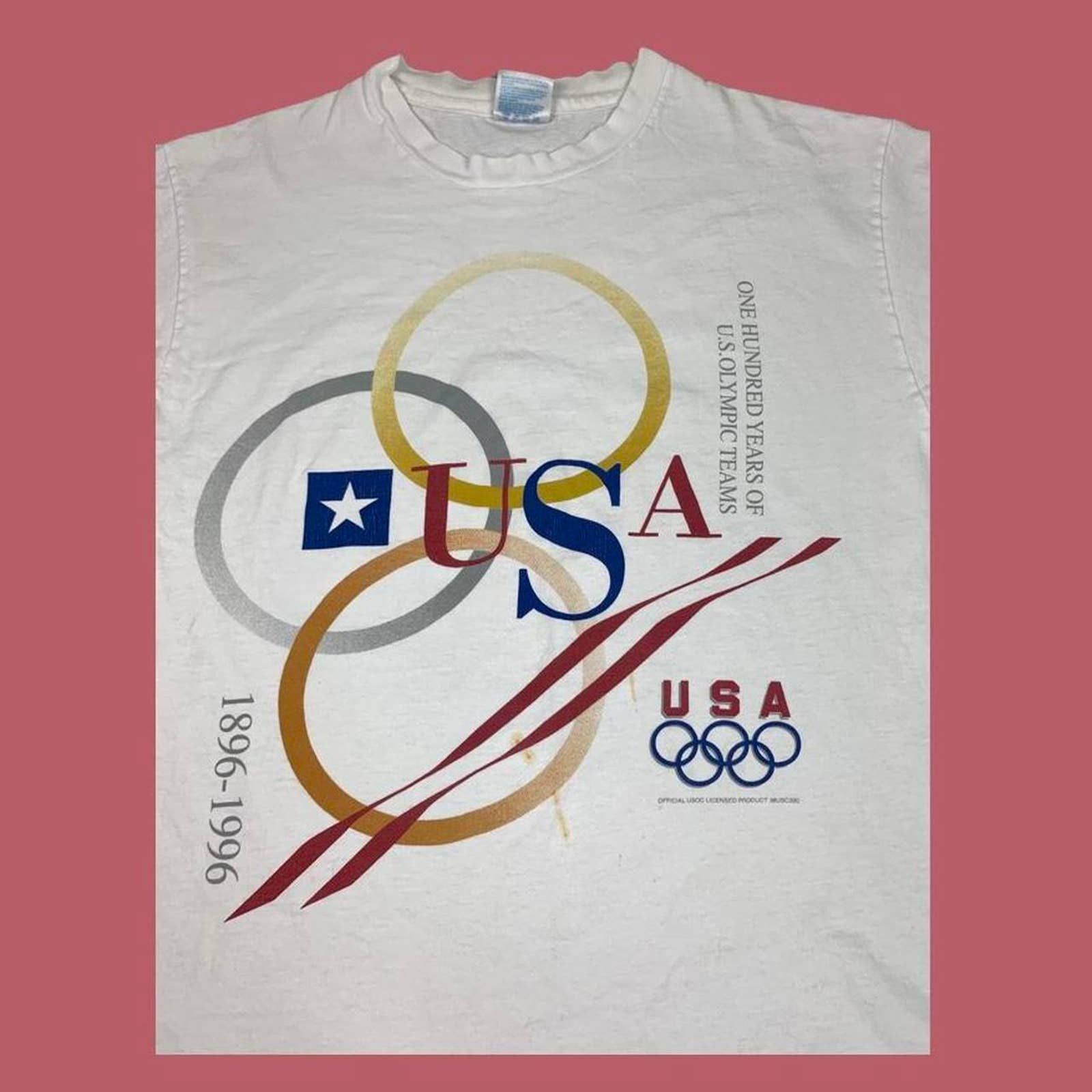 Vintage Vintage 1996 Olympics T-shirt Size US L / EU 52-54 / 3 - 2 Thumbnail