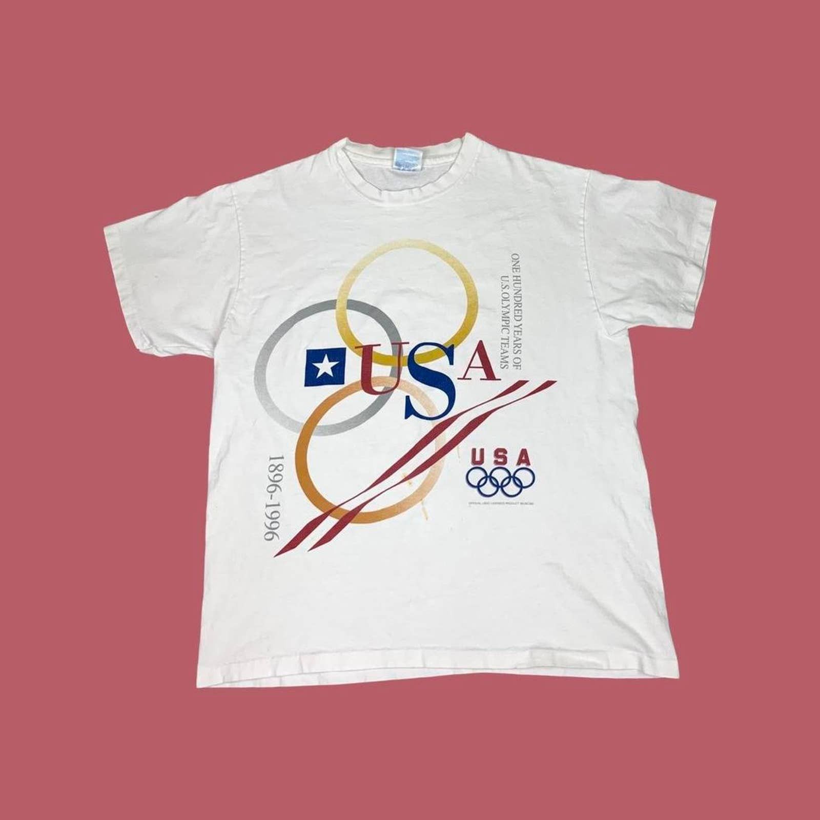 Vintage Vintage 1996 Olympics T-shirt Size US L / EU 52-54 / 3 - 1 Thumbnail