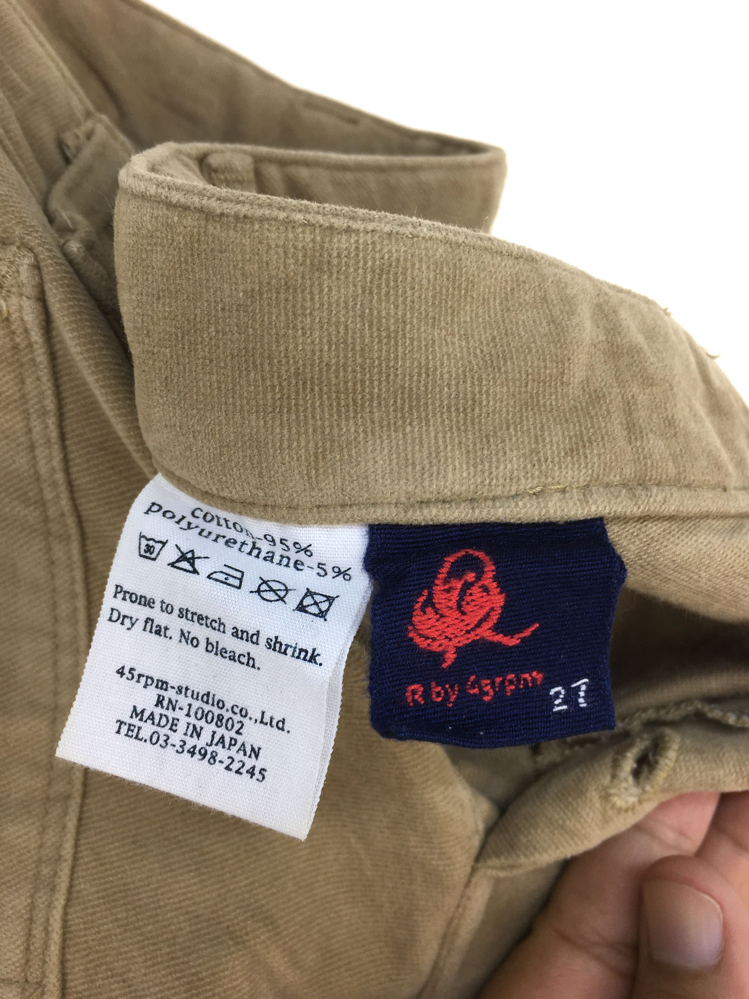 45rpm 45RPM Velvet Cotton Pants Size US 27 - 17 Thumbnail