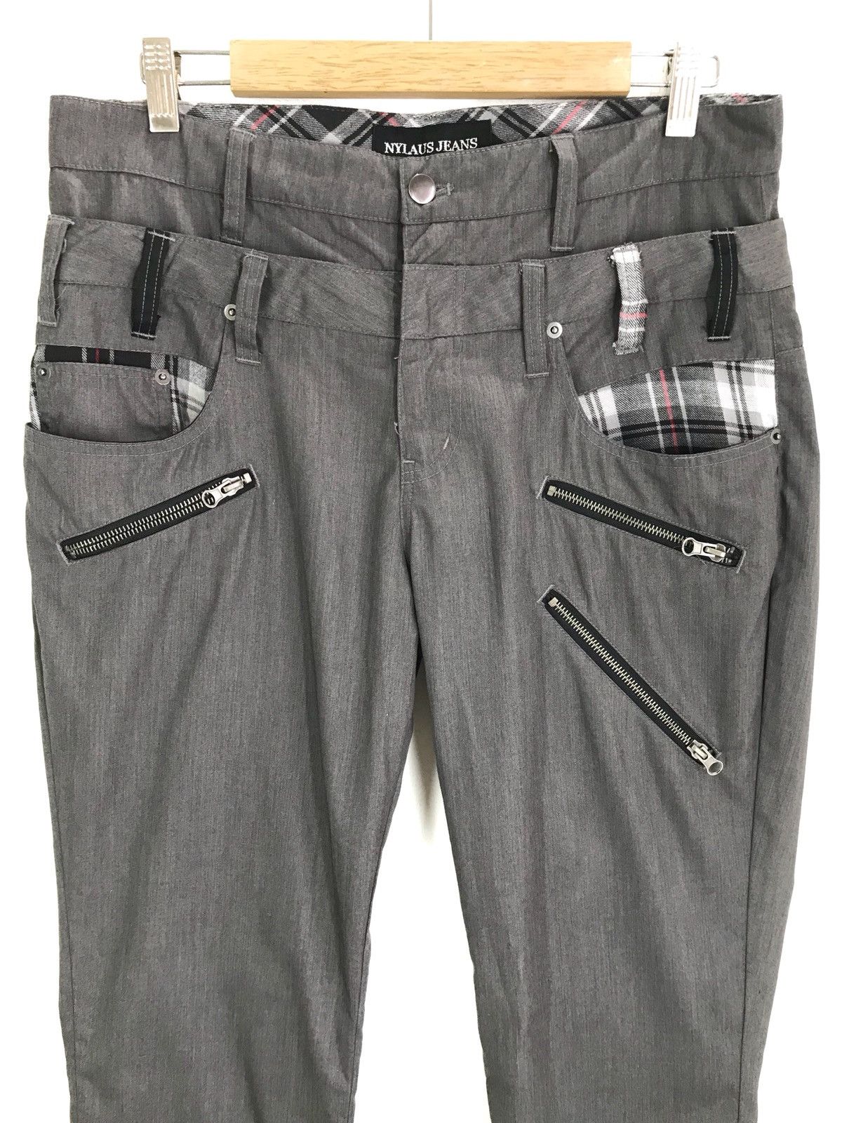 PPFM Japanese Double Waist Multi Zipper Trouser Pants Size US 33 - 2 Thumbnail