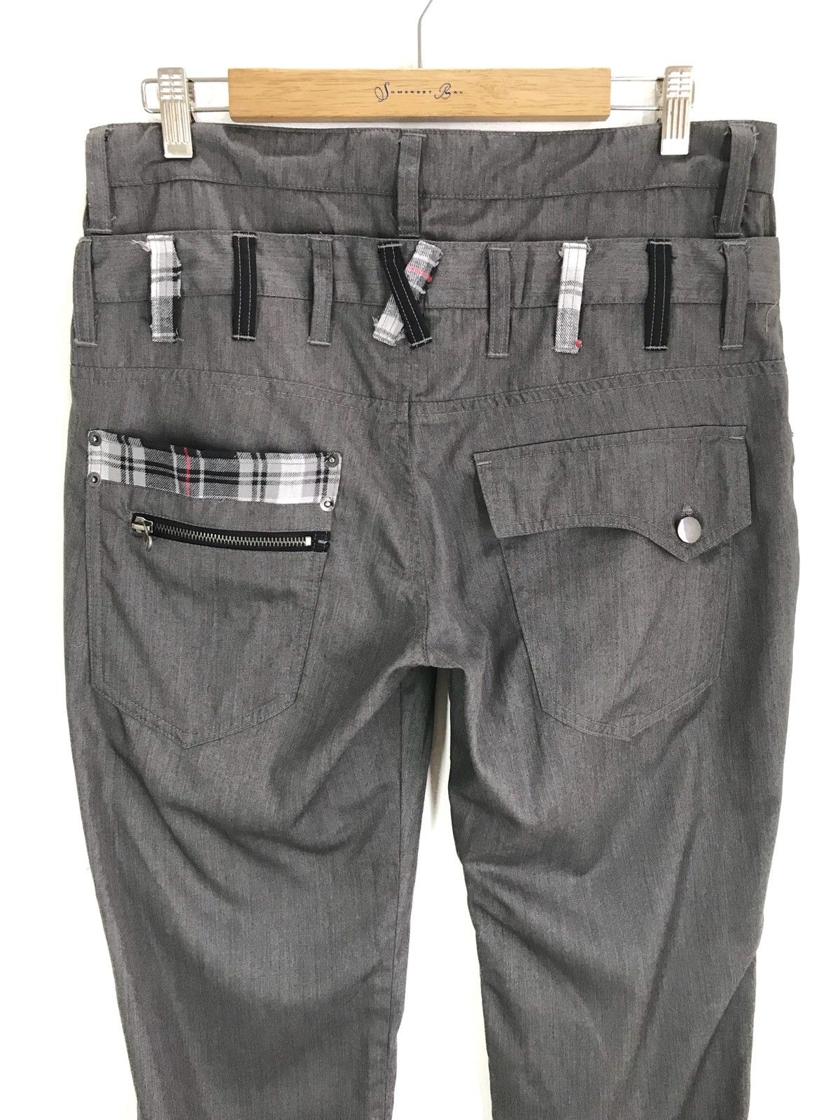 PPFM Japanese Double Waist Multi Zipper Trouser Pants Size US 33 - 8 Thumbnail
