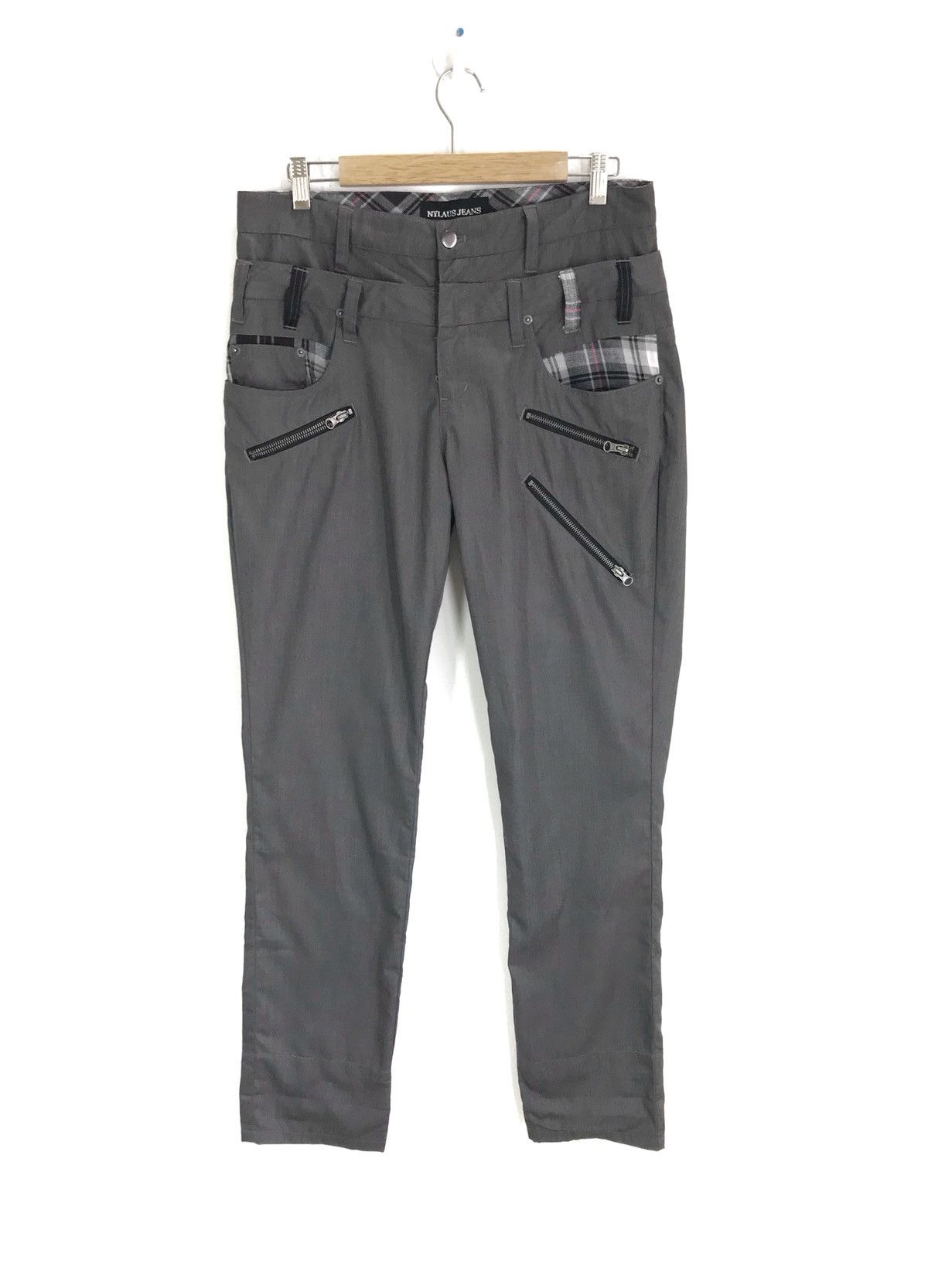 PPFM Japanese Double Waist Multi Zipper Trouser Pants Size US 33 - 1 Thumbnail