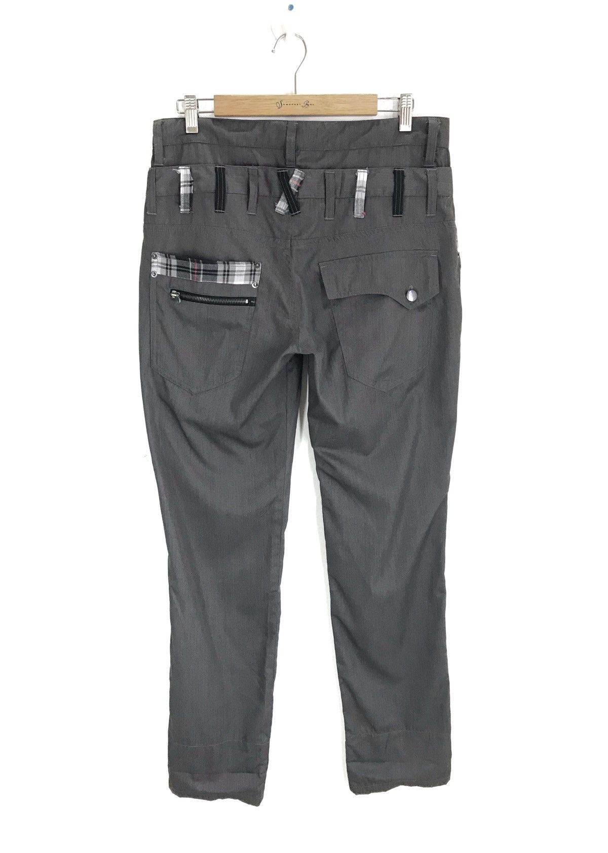 PPFM Japanese Double Waist Multi Zipper Trouser Pants Size US 33 - 7 Thumbnail