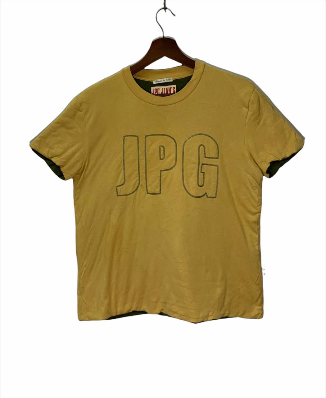 Pre-owned Jean Paul Gaultier Double Layer Tee Collection 0004 In Yellow
