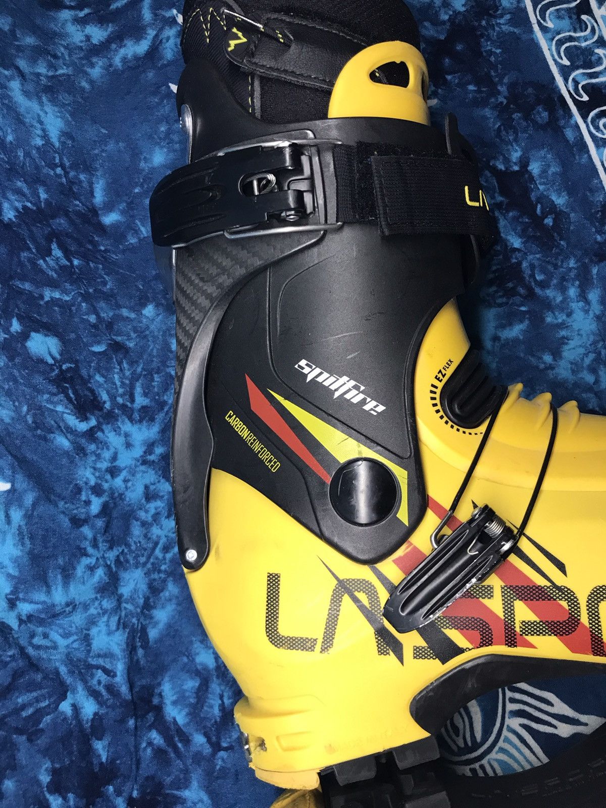 Carbon Vintage La Sportiva Spitfire CARBON Alpine Touring Ski Boots Size US 10 / EU 43 - 18 Thumbnail