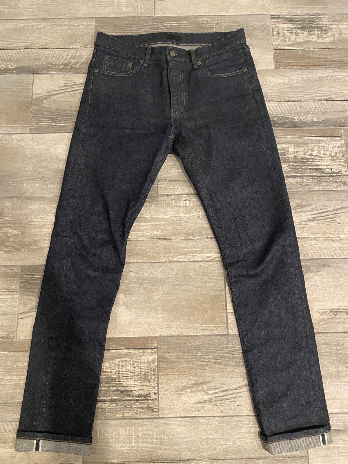 Uniqlo Selvedge Slim-Fit Jeans navy