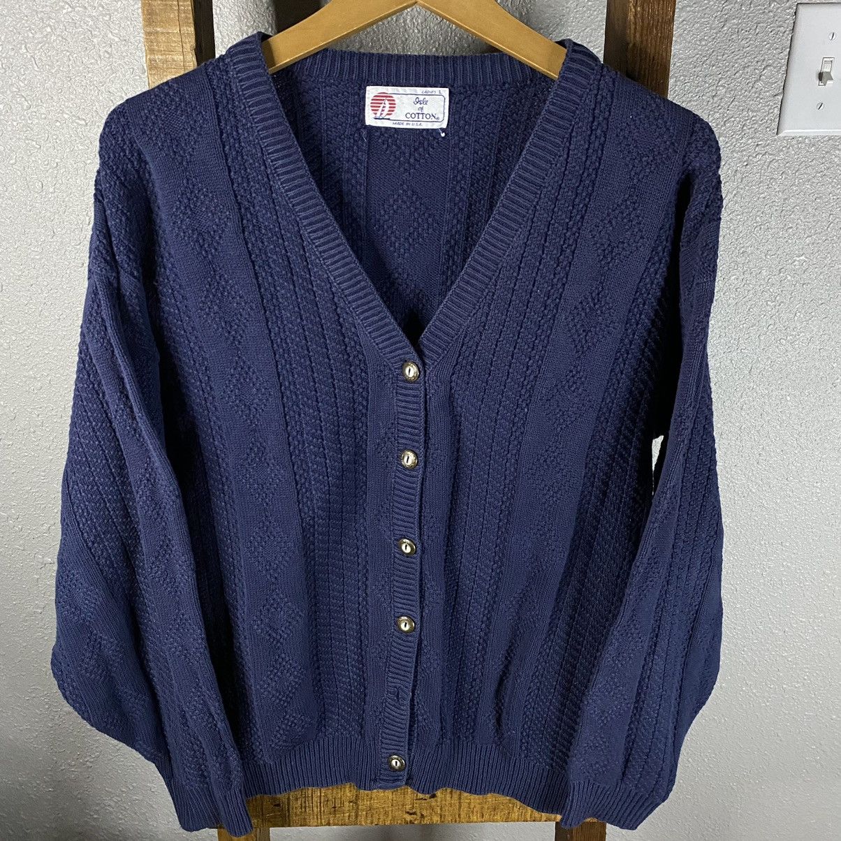 Vintage 1990s USA made cardigan | Grailed