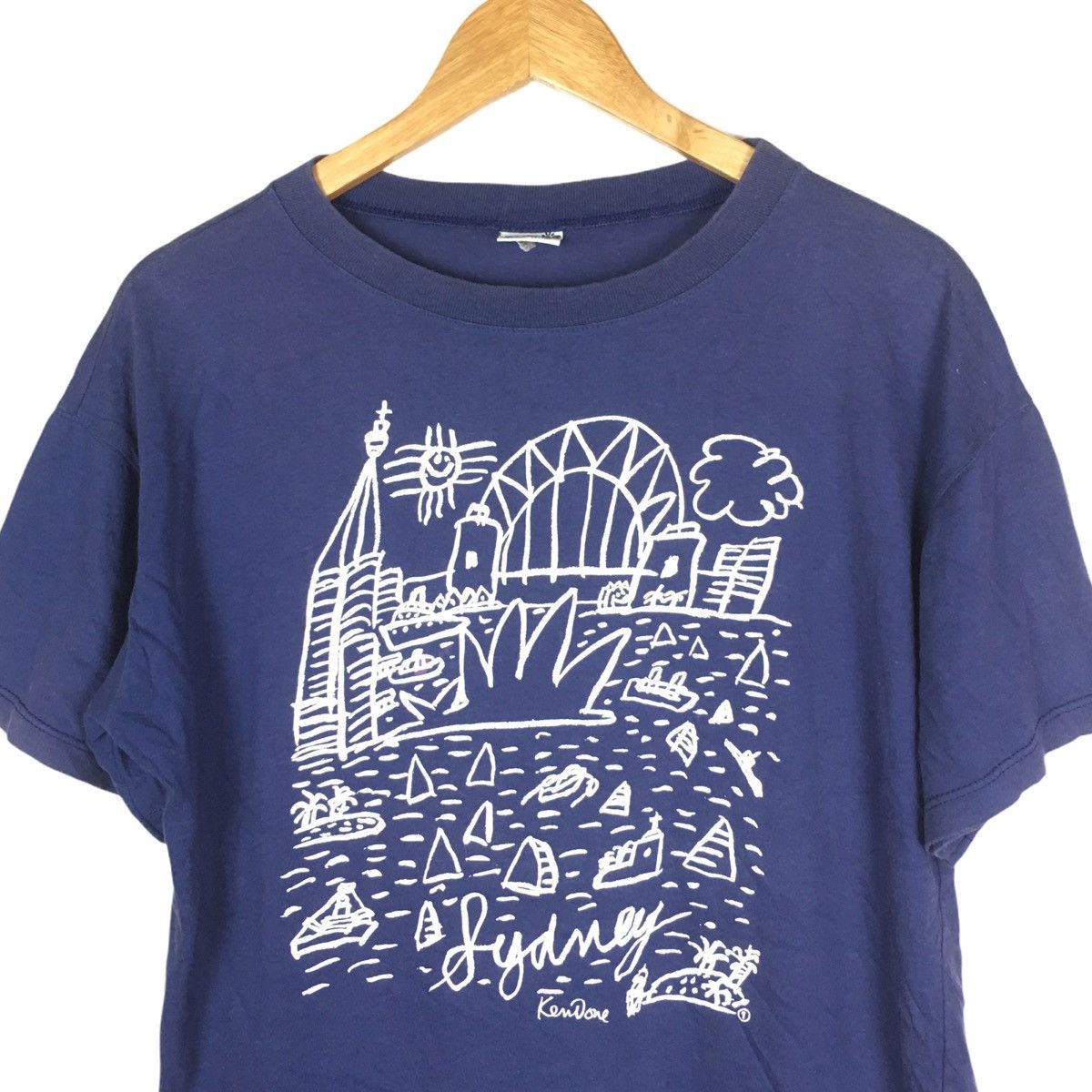 Vintage Vtg Ken Done Iconic Sydney Opera Australian Art T-Shirt Size US M / EU 48-50 / 2 - 2 Thumbnail