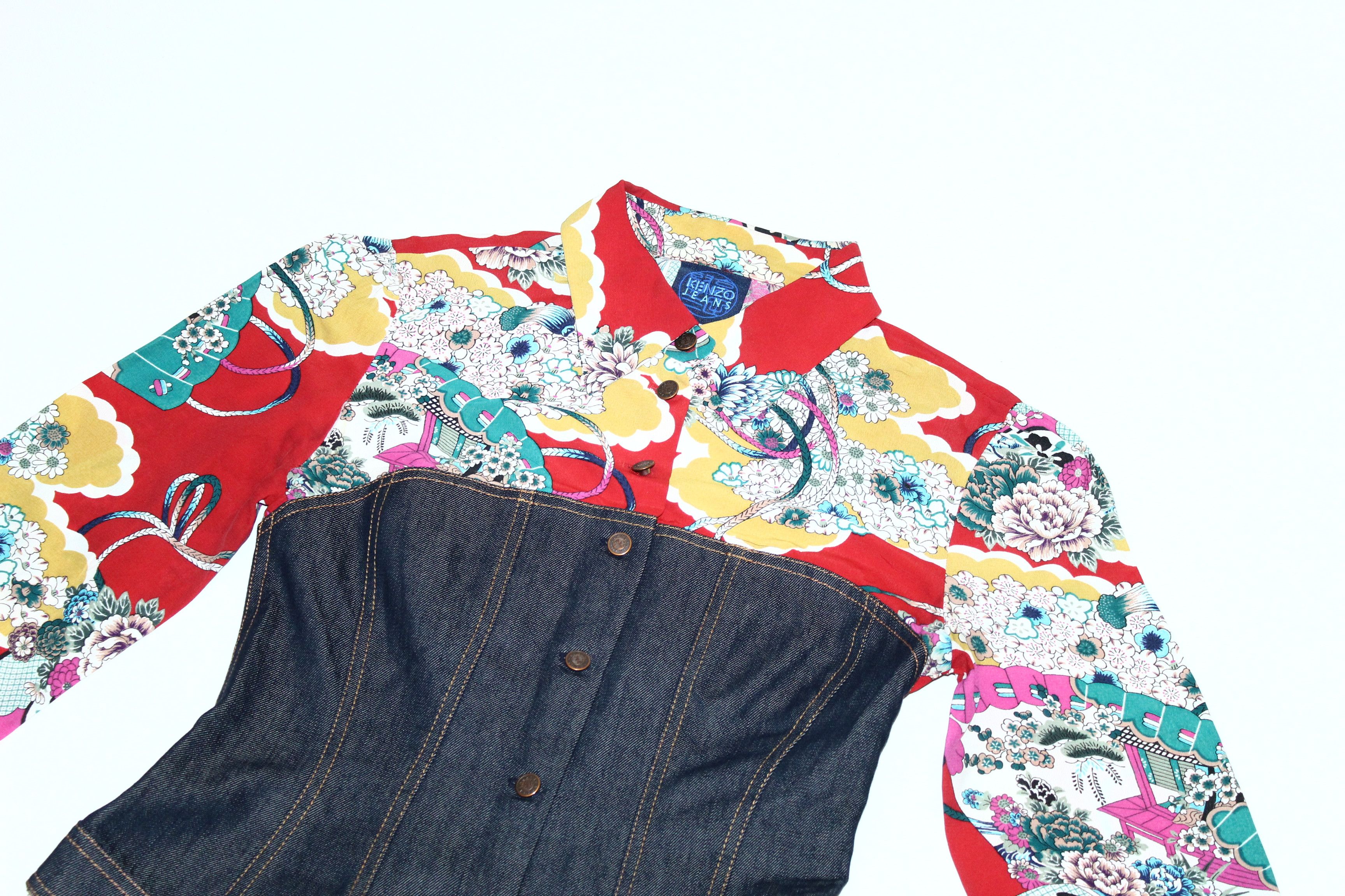 Kenzo 💥💥💥 80s Kenzo Jeans Floral Japanese Style Denim Jacket Size M / US 6-8 / IT 42-44 - 11 Thumbnail