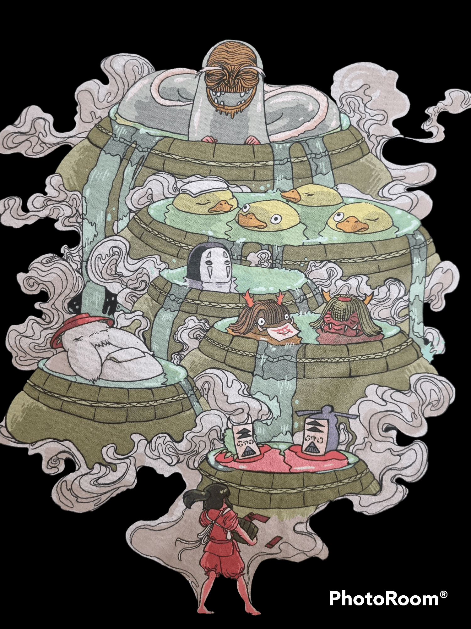 Anime Studio Ghibli 2001 movie SPIRITED AWAY shirt Size US M / EU 48-50 / 2 - 3 Thumbnail
