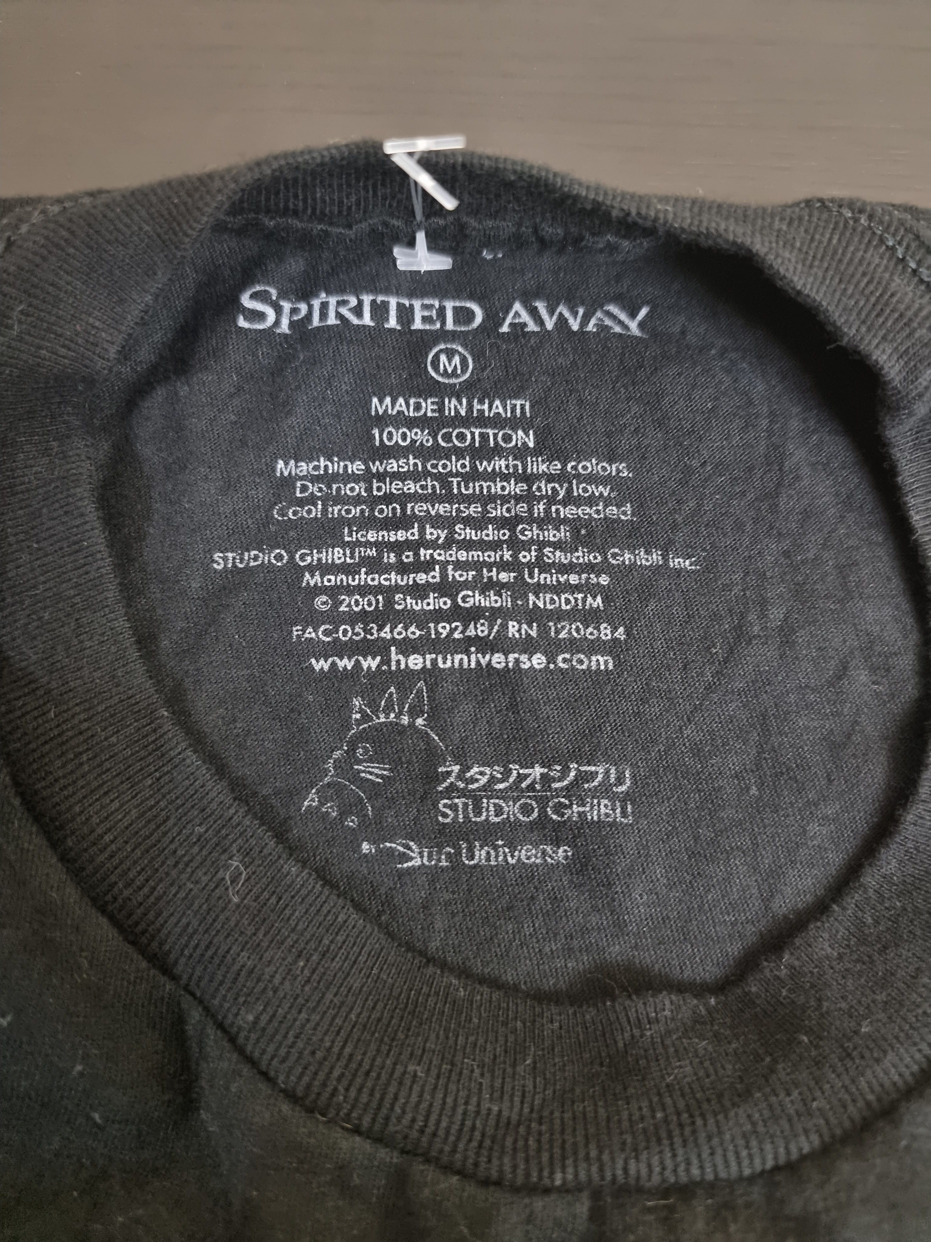 Anime Studio Ghibli 2001 movie SPIRITED AWAY shirt Size US M / EU 48-50 / 2 - 5 Thumbnail