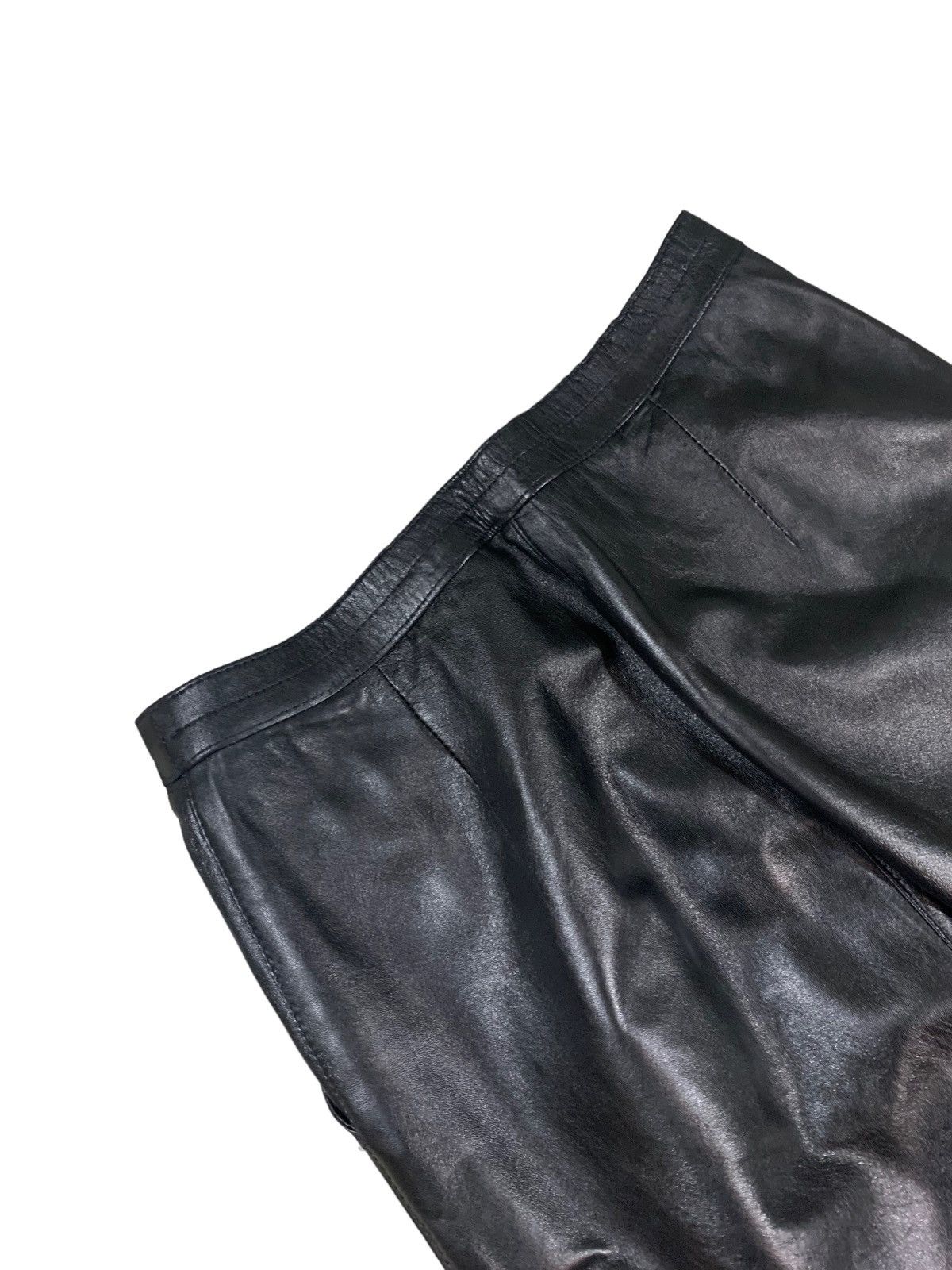 Leather × Vintage Vintage Black Leather Pants Size 30" / US 8 / IT 44 - 6 Thumbnail