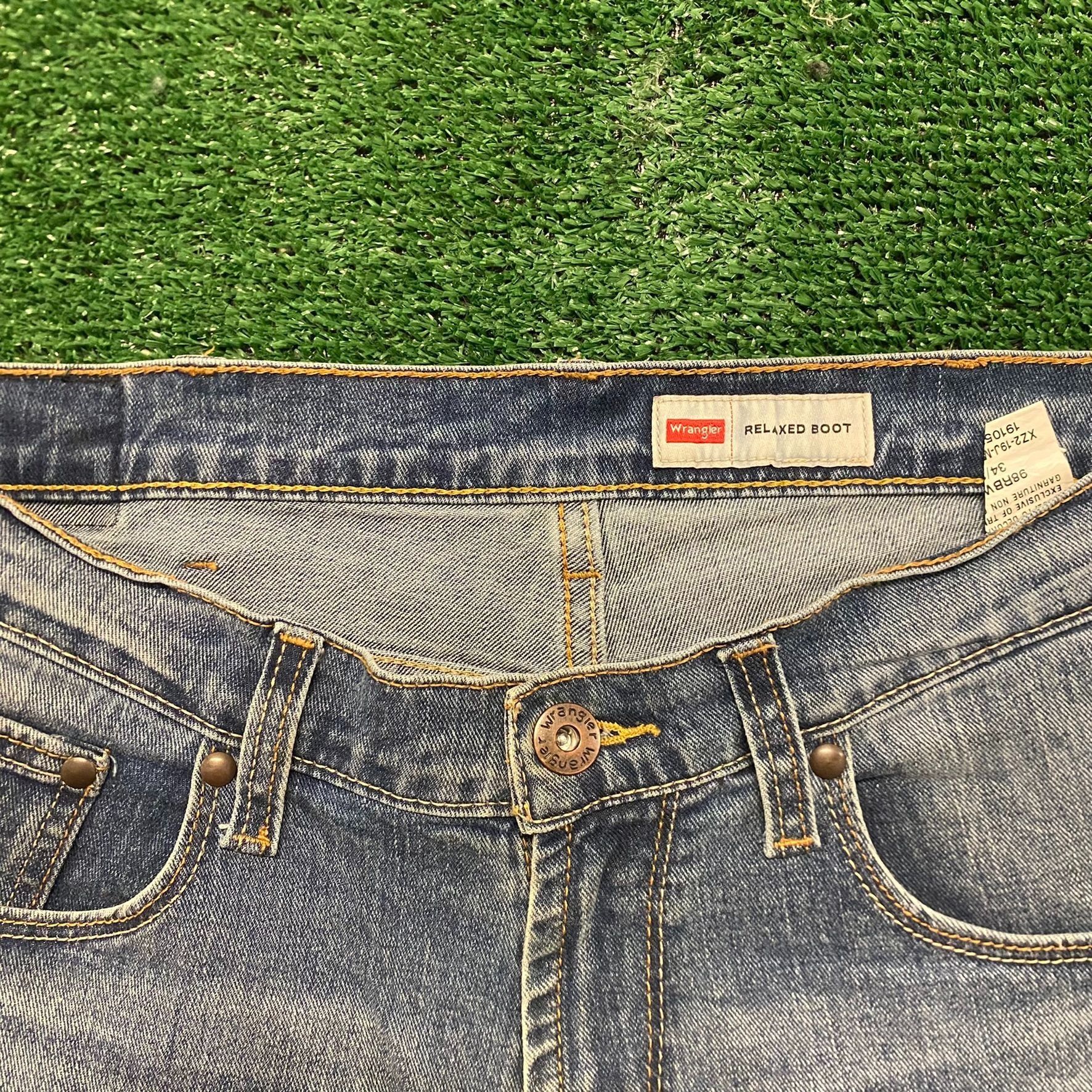 Wrangler Wrangler Distressed Relaxed Boot Cut Denim Jeans Pants Size US 34 / EU 50 - 3 Thumbnail