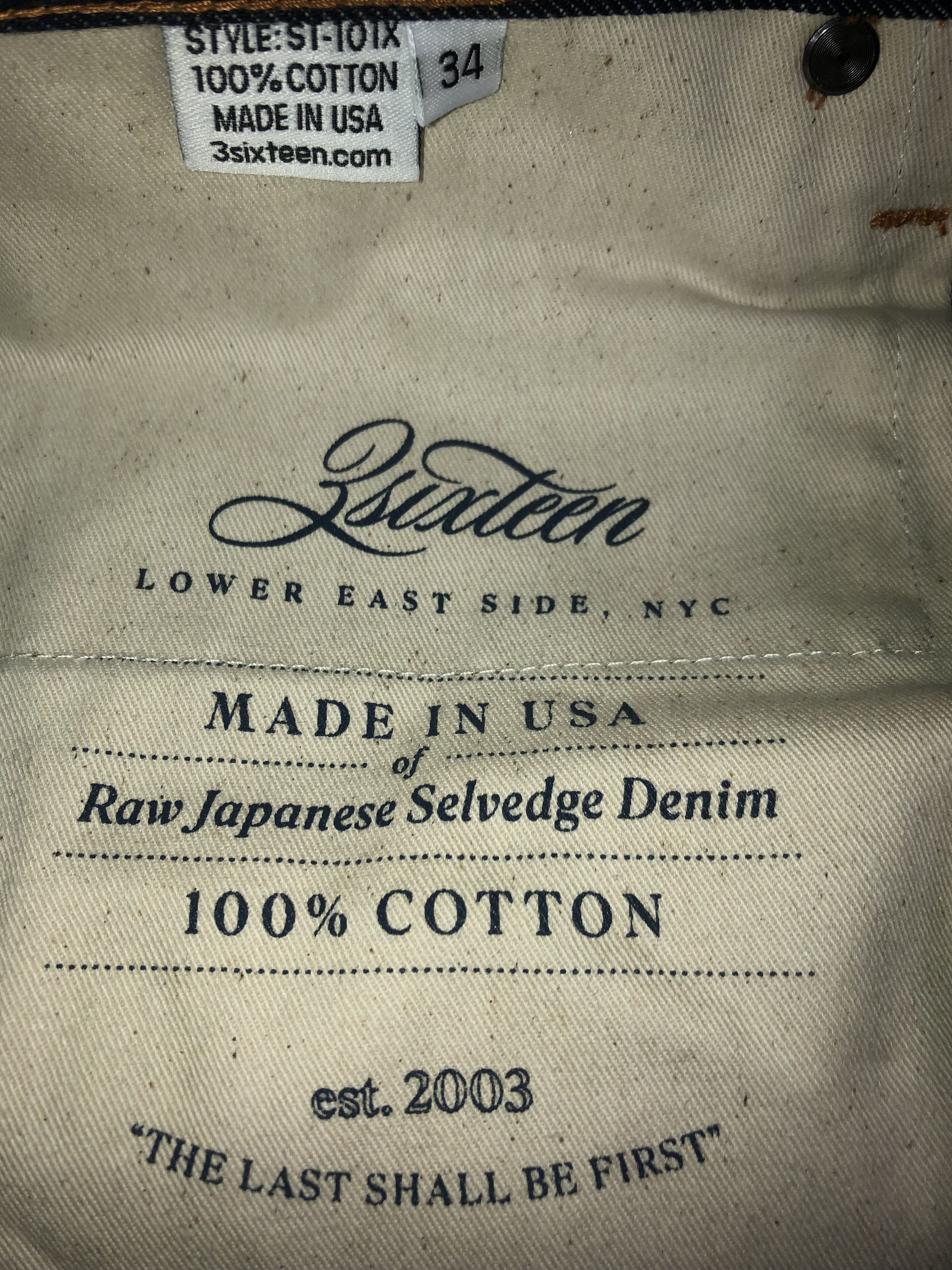 3sixteen ST-101x Size US 34 / EU 50 - 3 Thumbnail