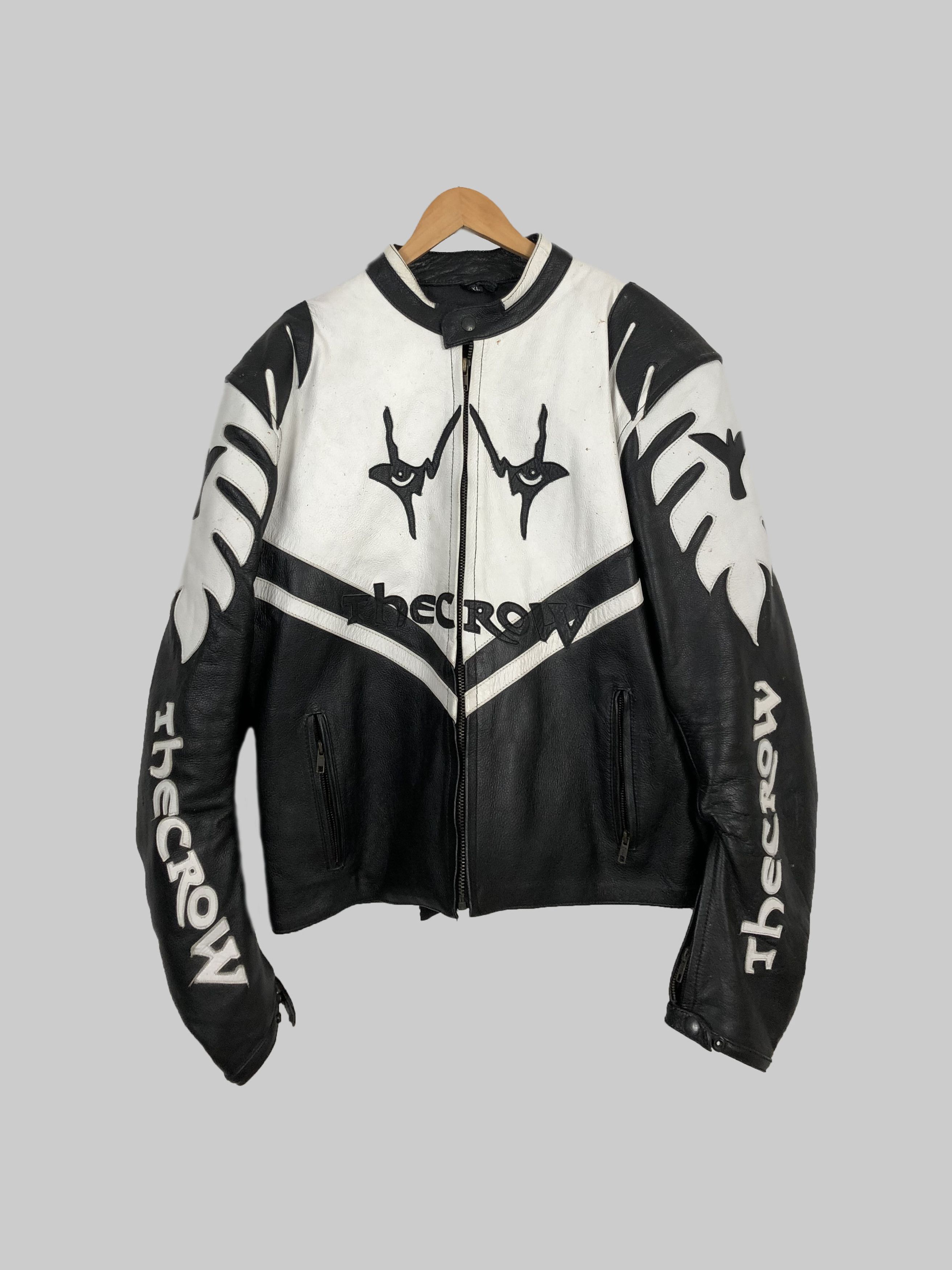 Pre-owned Leather Jacket X Movie Vintage The Crow Racing Leather 