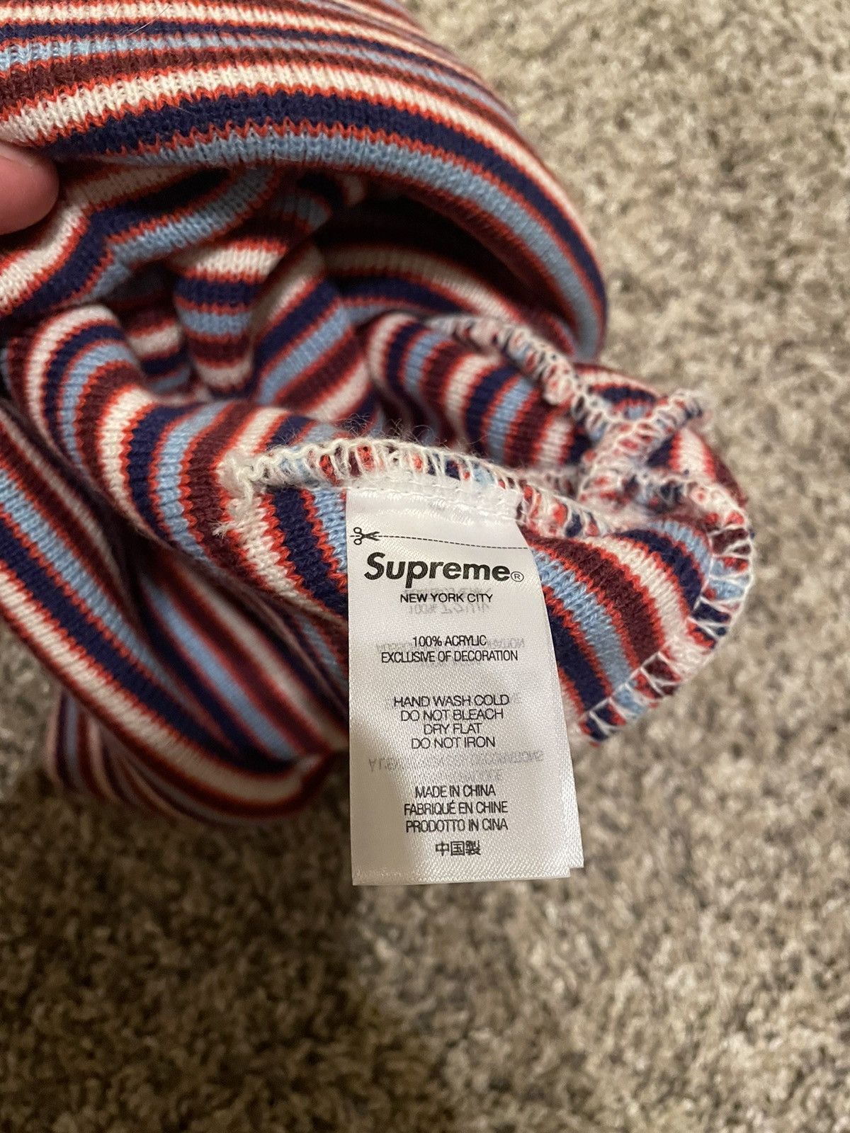 Supreme Supreme multi stripe beanie Size ONE SIZE - 3 Thumbnail