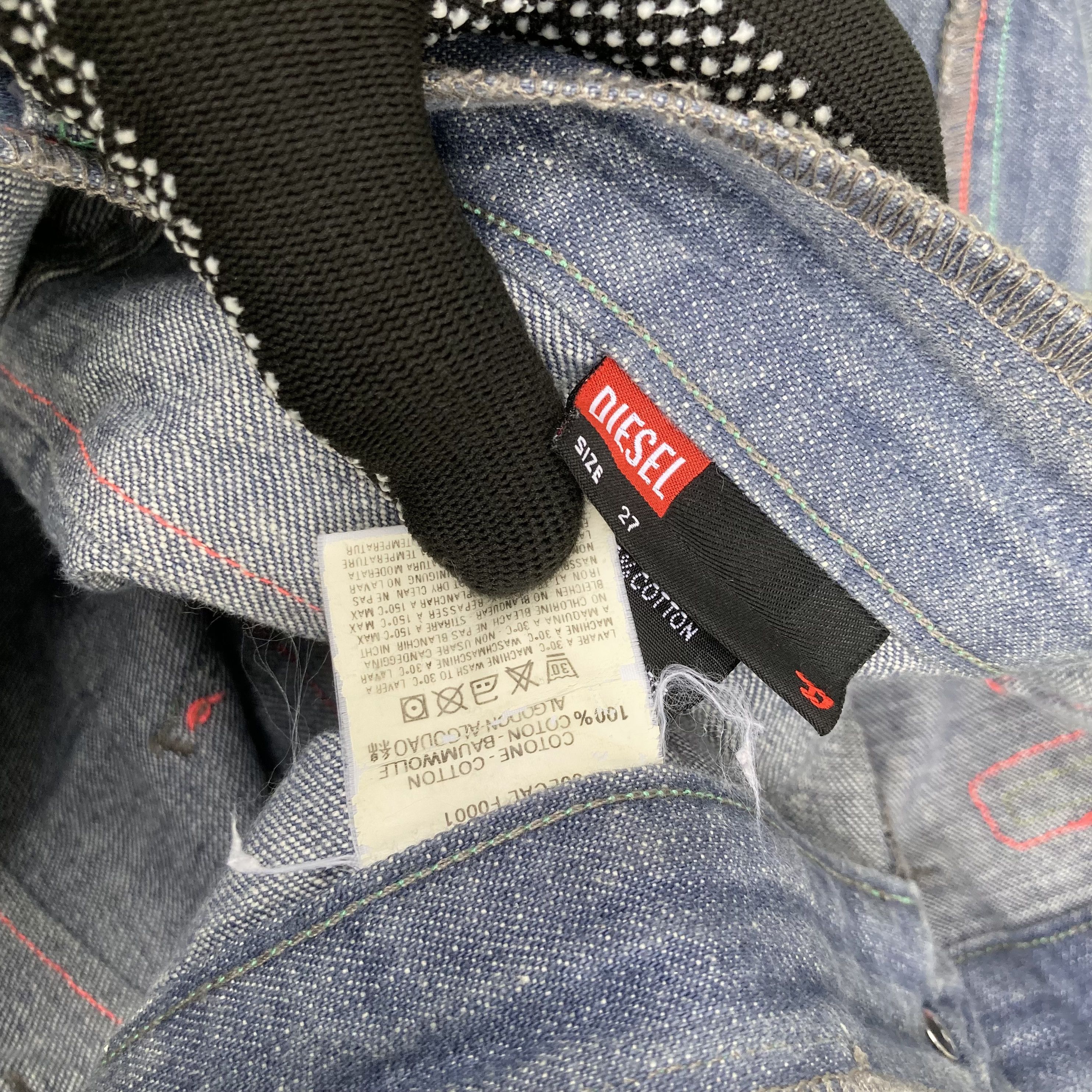 Diesel × Japanese Brand Vtg Diesel Industry Workwear Sz 29 Women Jeans Pants Jeans Size 29" - 4 Thumbnail