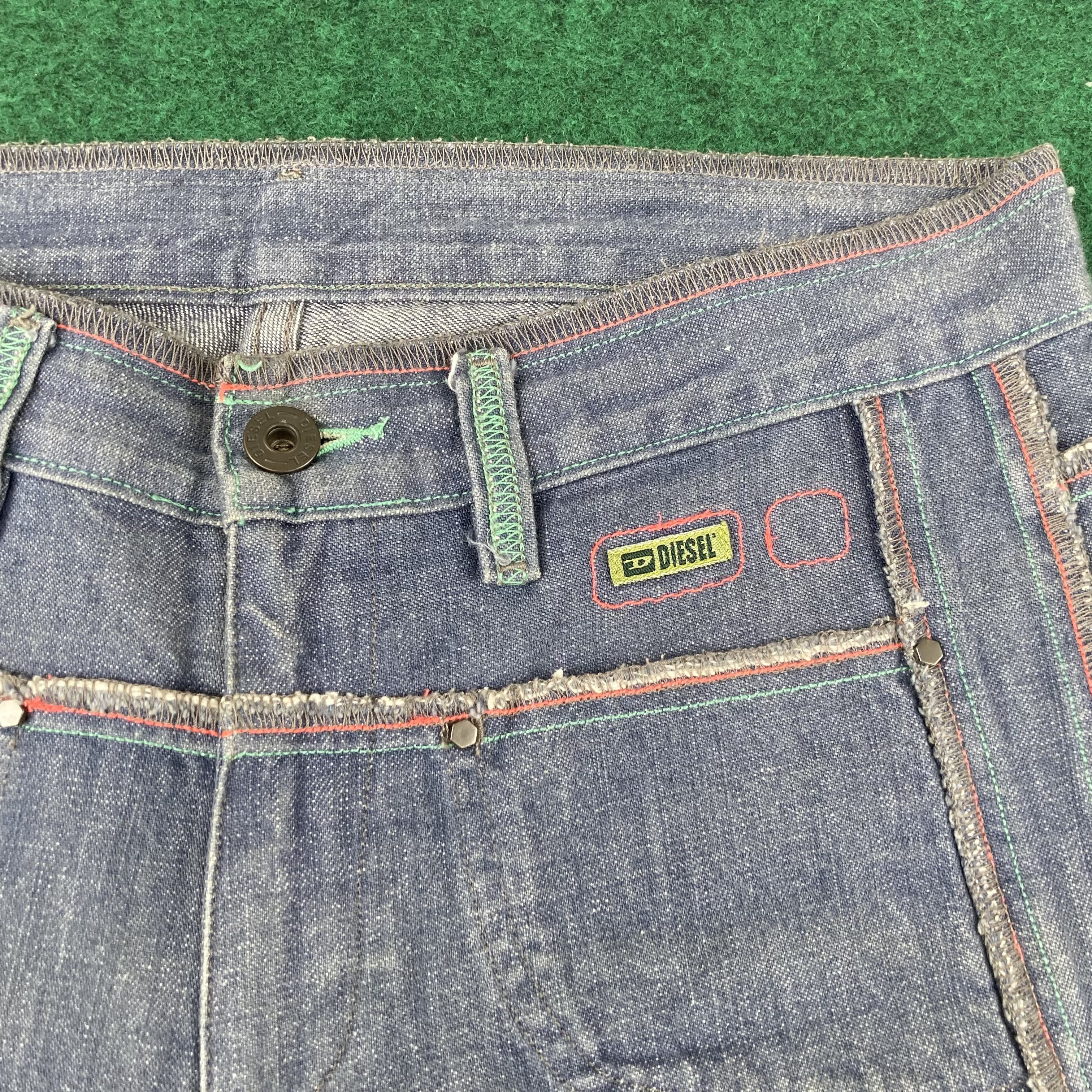 Diesel × Japanese Brand Vtg Diesel Industry Workwear Sz 29 Women Jeans Pants Jeans Size 29" - 5 Thumbnail