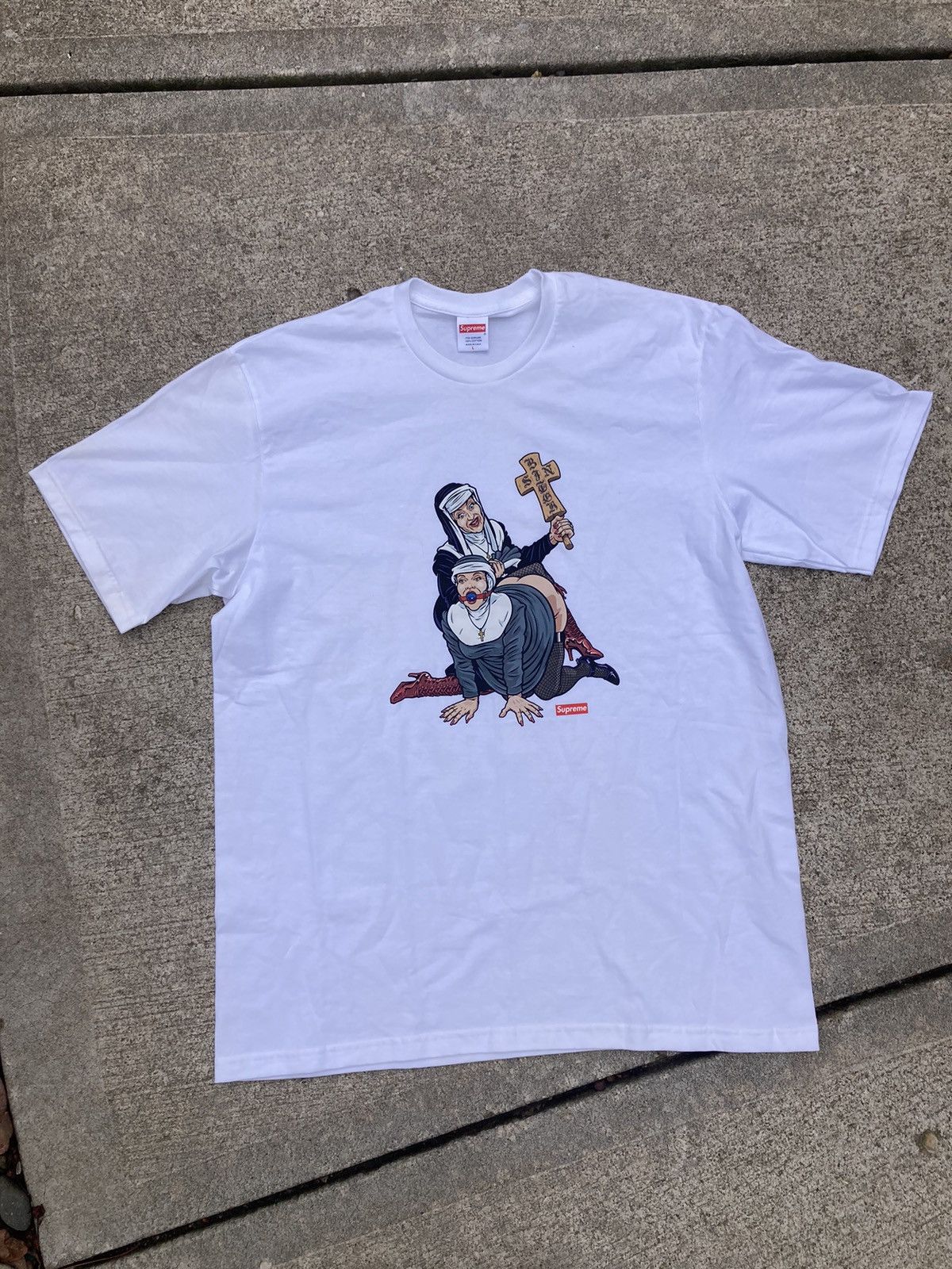 Supreme Supreme Nuns Tee FW22 White | Grailed
