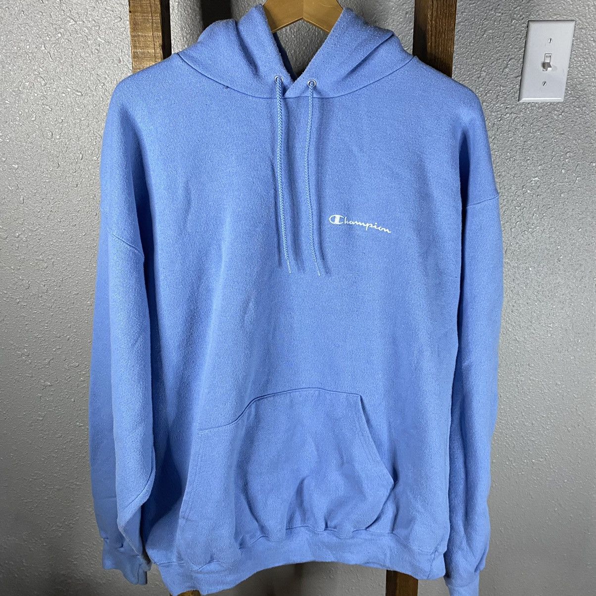 Vintage Y2k Baby blue champion hoodie | Grailed