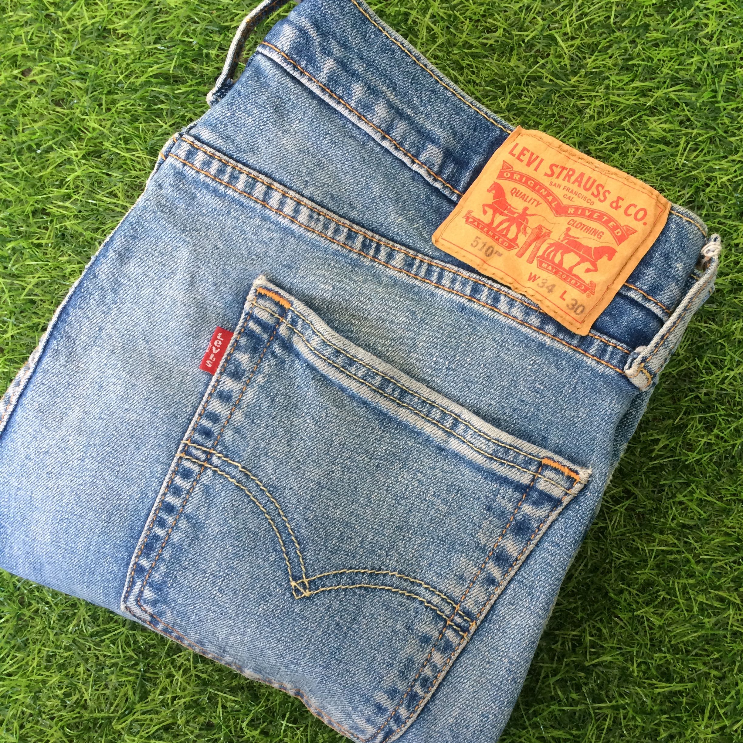 Levi's × Vintage Distressed Levis 510 Jeans #B-066 Size US 34 / EU 50 - 6 Thumbnail