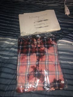 Vlone Bleached Flannel Hooded Shirt