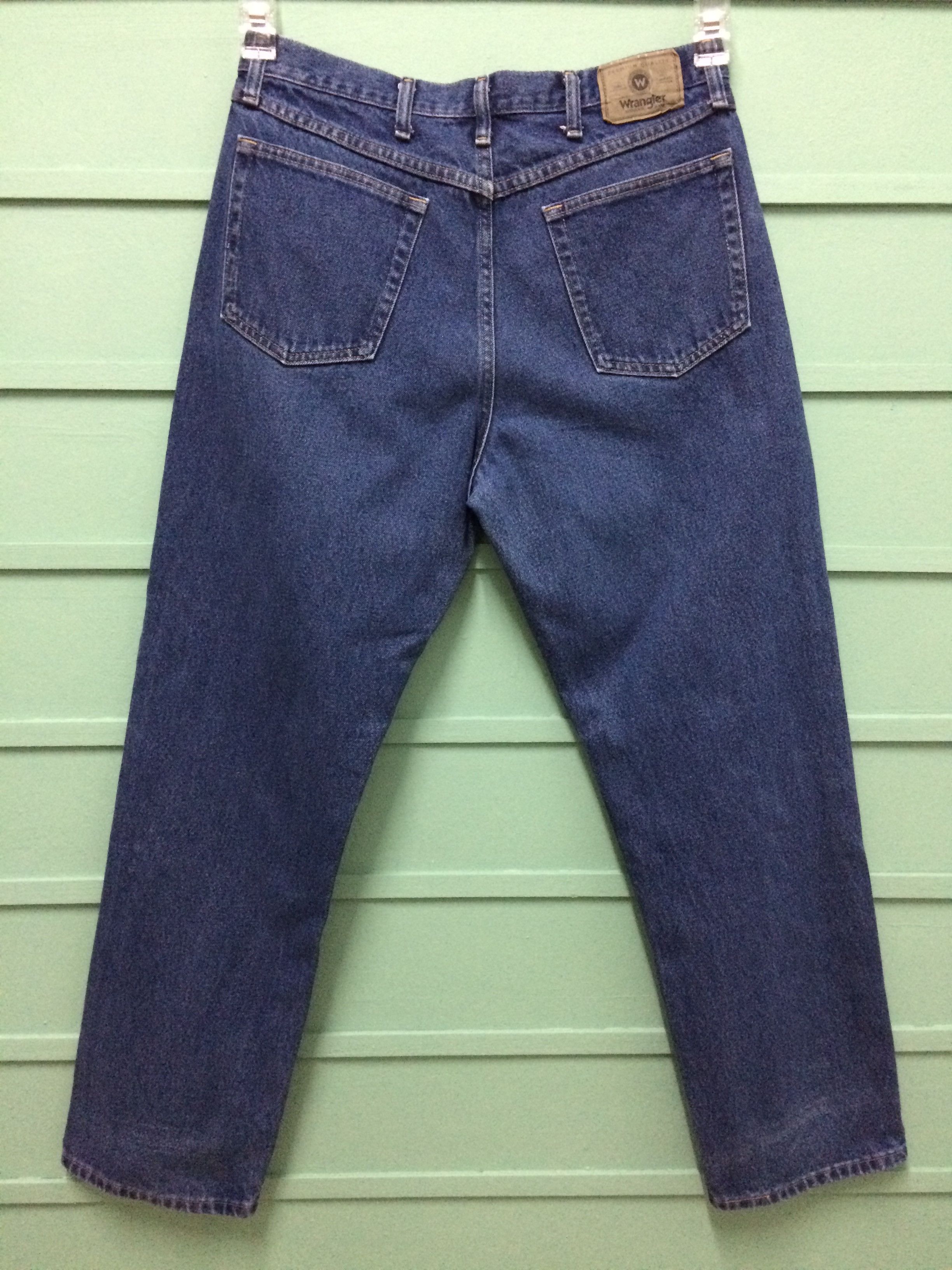 Vintage Vintage 90's Distressed Ripped Dark Wash Jeans #B-169 Size US 33 - 5 Thumbnail