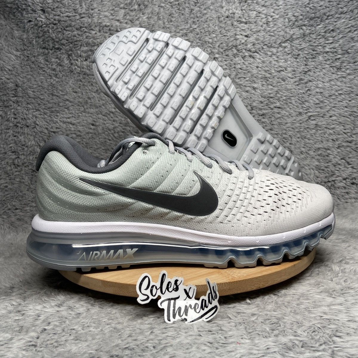 Athletic Shoes Air Max 2017 White Wolf Grey Nike Air Max 2017