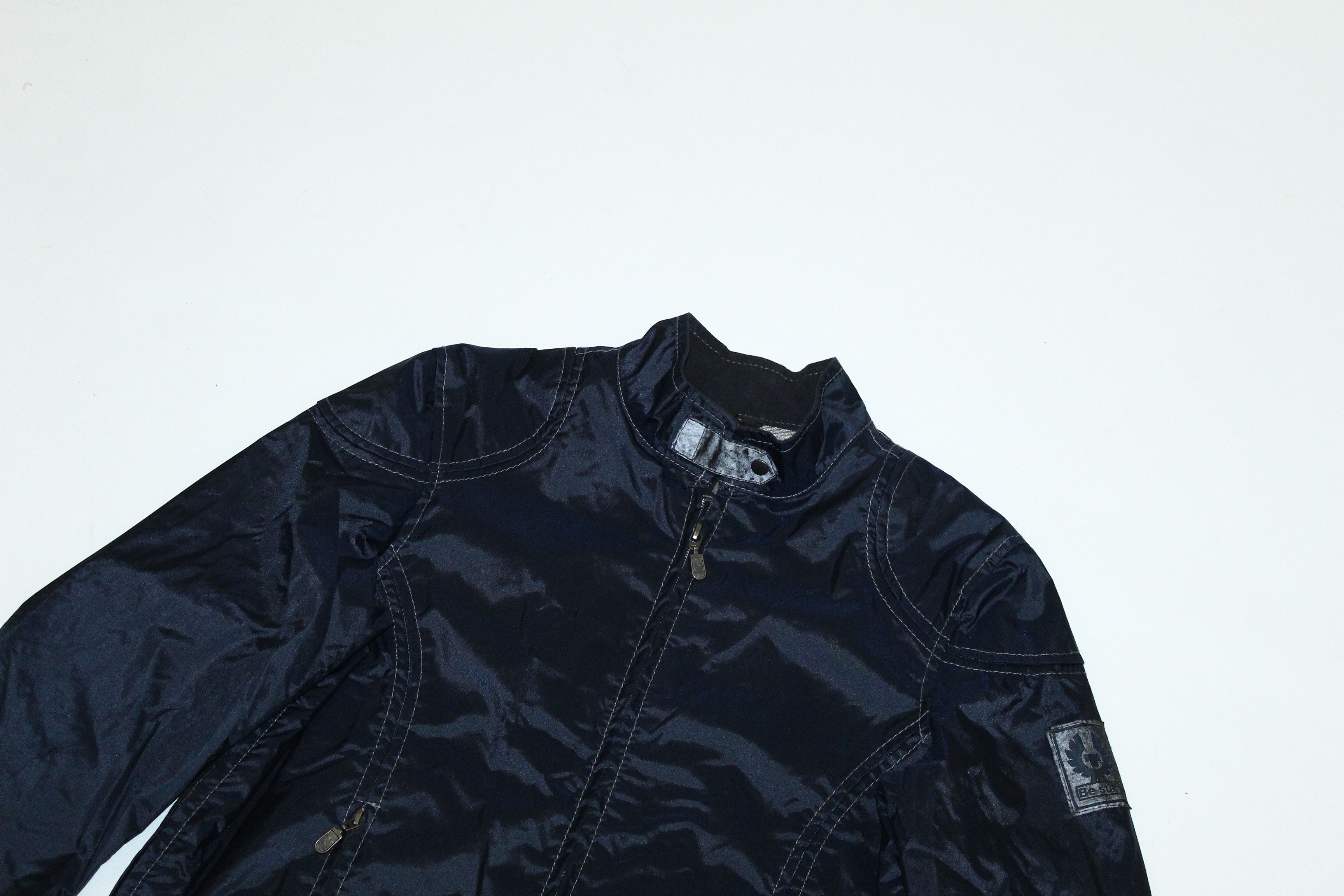 Belstaff Vtg Belstaff Back Big Logo Nylon Biker Jacket Size XS / US 0-2 / IT 36-38 - 15 Thumbnail