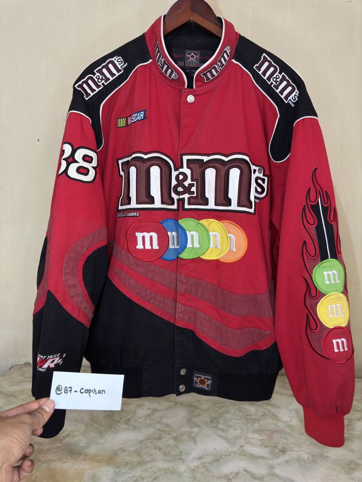 Nascar vintage m&m jacket madison beer sale