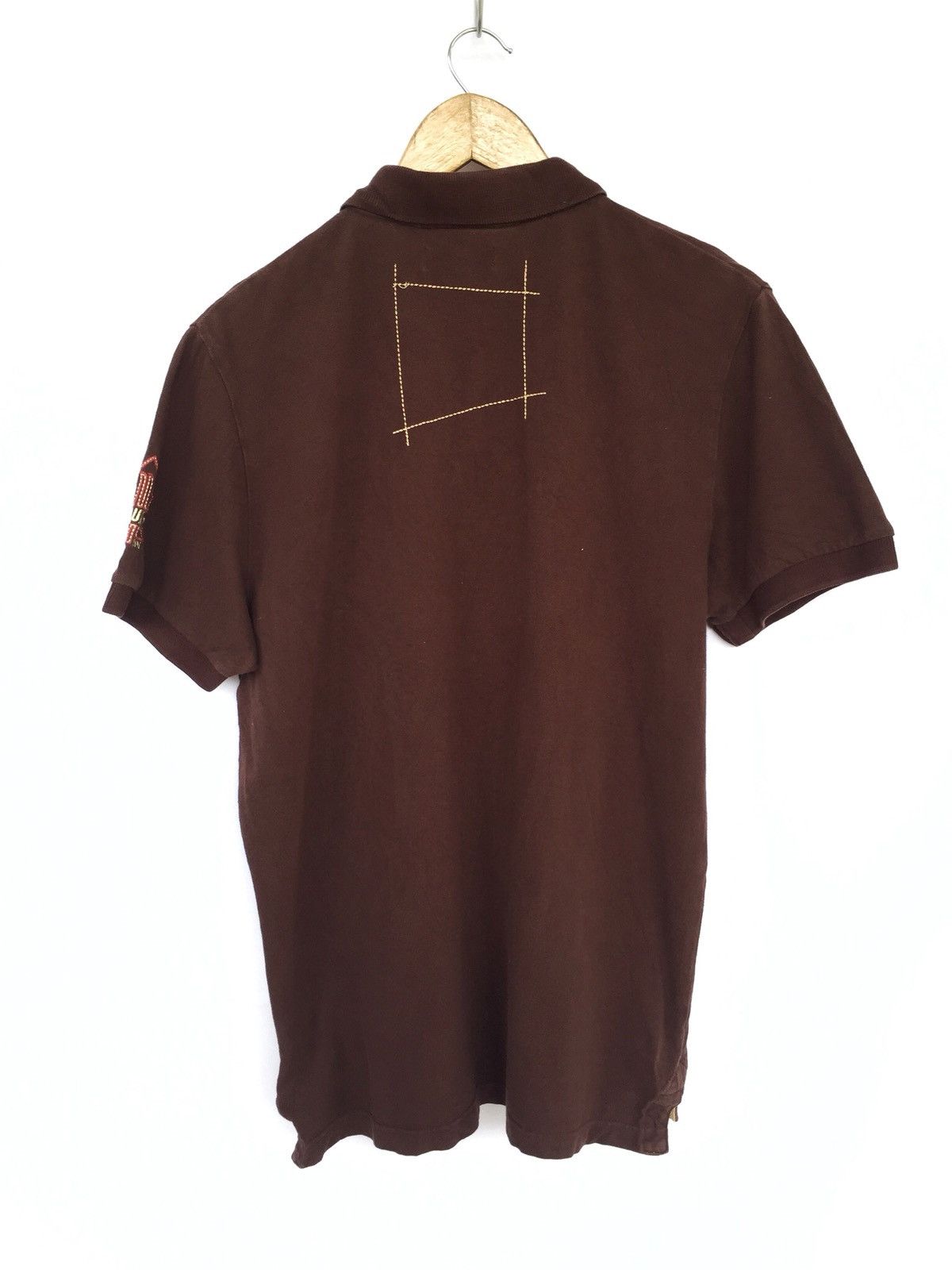Dsquared2 DSquared2 Logo Embroidered Chocolate Polo Shirt Size US L / EU 52-54 / 3 - 7 Thumbnail