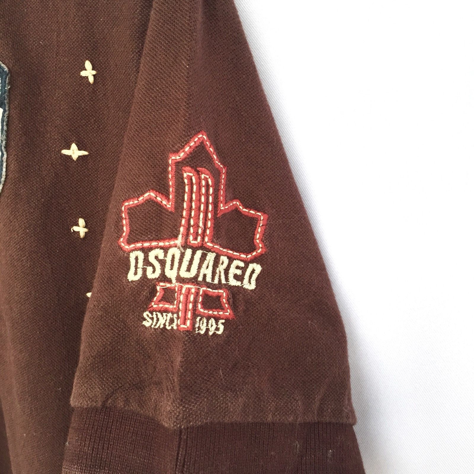 Dsquared2 DSquared2 Logo Embroidered Chocolate Polo Shirt Size US L / EU 52-54 / 3 - 6 Thumbnail