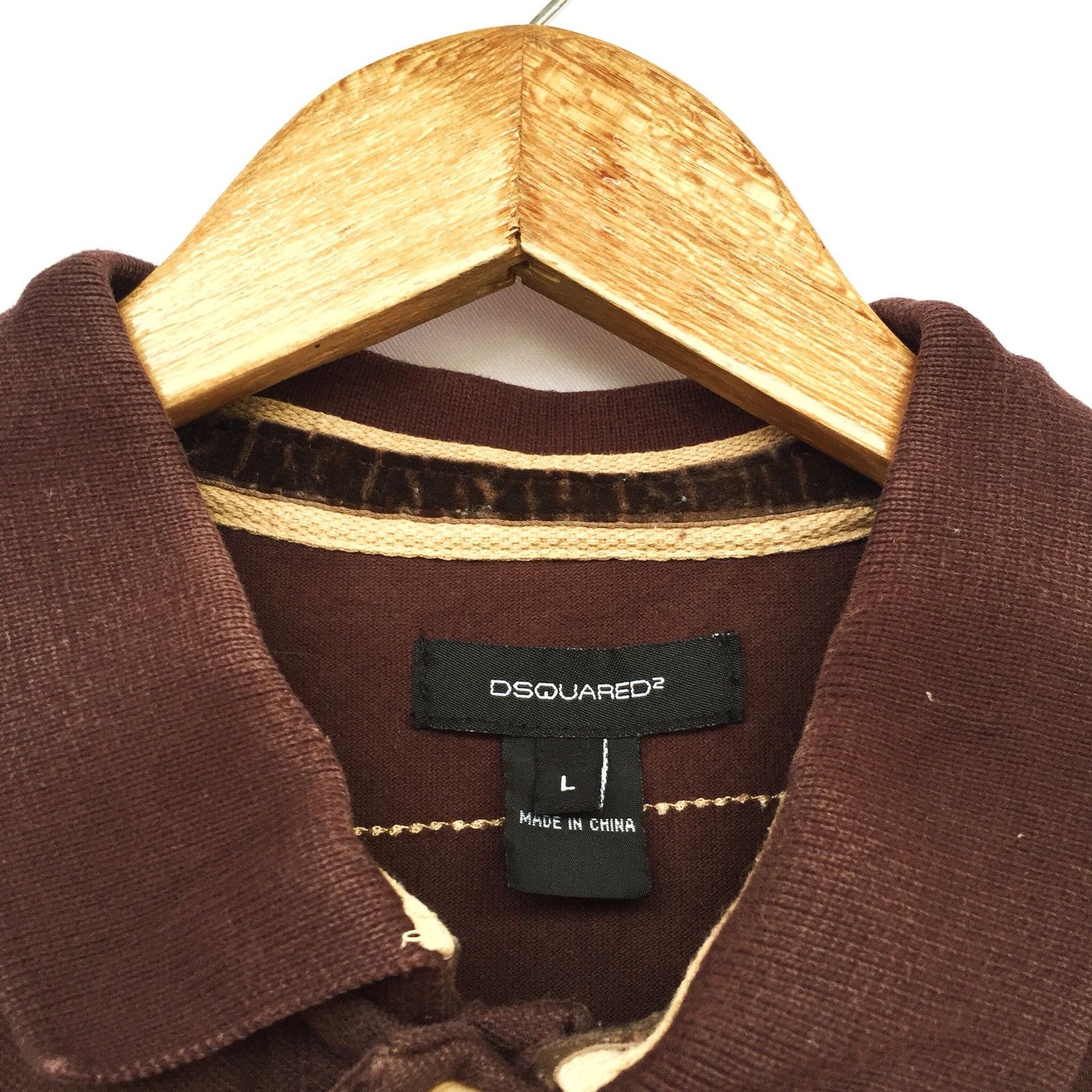 Dsquared2 DSquared2 Logo Embroidered Chocolate Polo Shirt Size US L / EU 52-54 / 3 - 4 Thumbnail