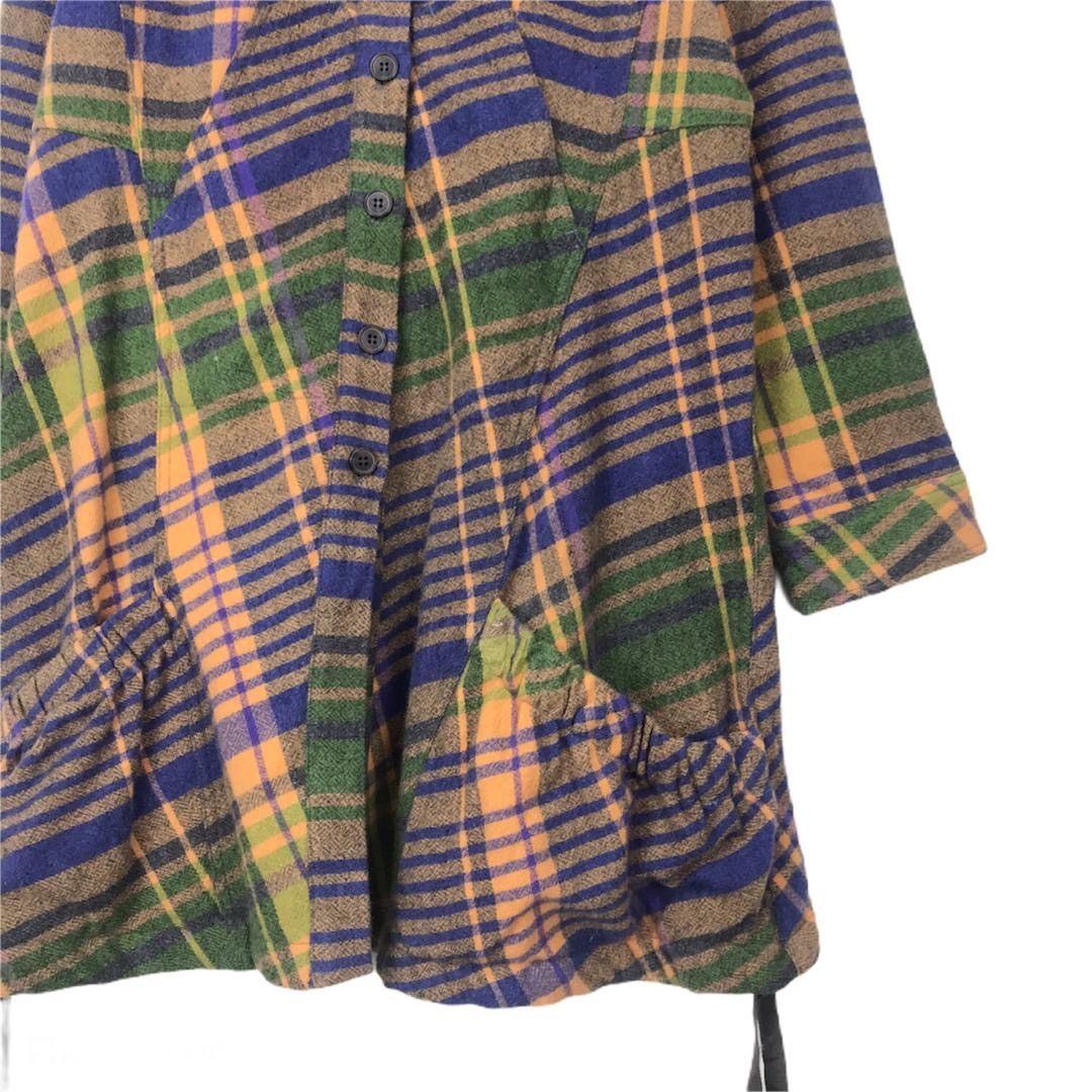 Designer × Japanese Brand Cube Japan yohji yamamoto inspired wool tartan unisex Size M / US 6-8 / IT 42-44 - 6 Thumbnail
