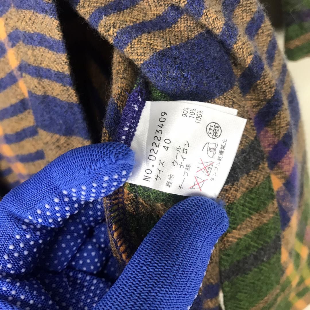 Designer × Japanese Brand Cube Japan yohji yamamoto inspired wool tartan unisex Size M / US 6-8 / IT 42-44 - 13 Thumbnail