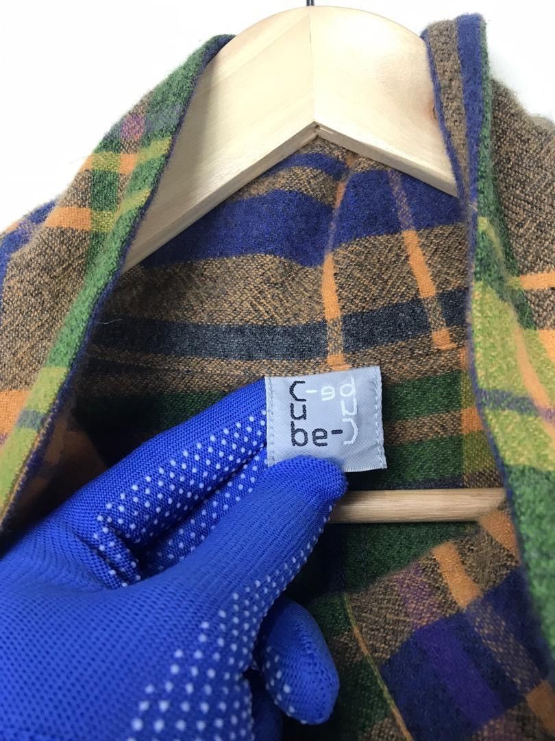 Designer × Japanese Brand Cube Japan yohji yamamoto inspired wool tartan unisex Size M / US 6-8 / IT 42-44 - 11 Thumbnail