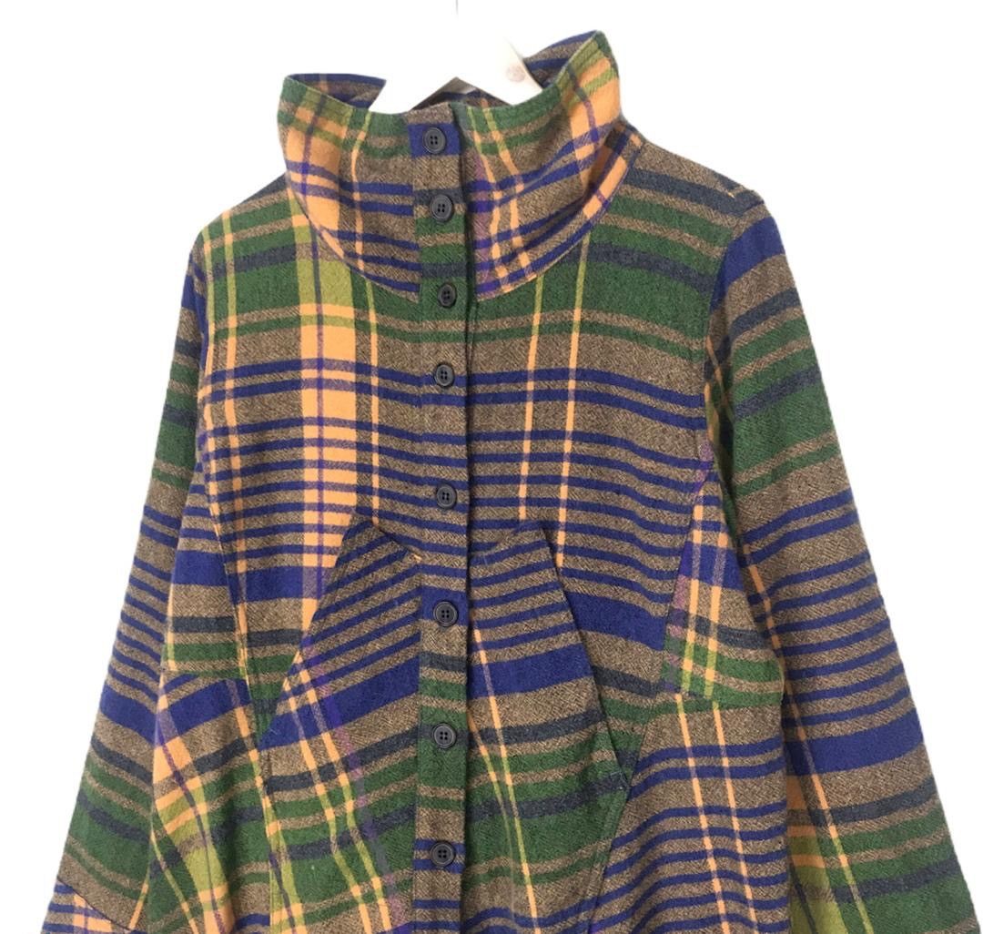 Designer × Japanese Brand Cube Japan yohji yamamoto inspired wool tartan unisex Size M / US 6-8 / IT 42-44 - 5 Thumbnail