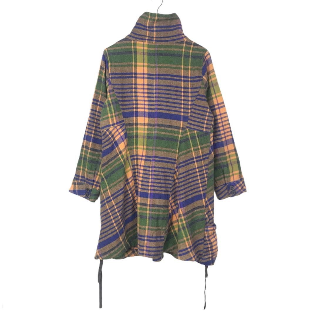 Designer × Japanese Brand Cube Japan yohji yamamoto inspired wool tartan unisex Size M / US 6-8 / IT 42-44 - 9 Thumbnail