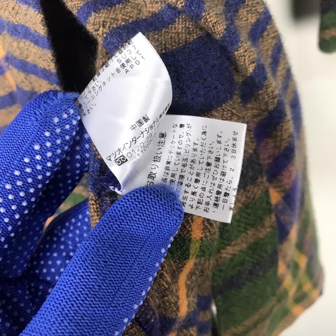 Designer × Japanese Brand Cube Japan yohji yamamoto inspired wool tartan unisex Size M / US 6-8 / IT 42-44 - 12 Thumbnail