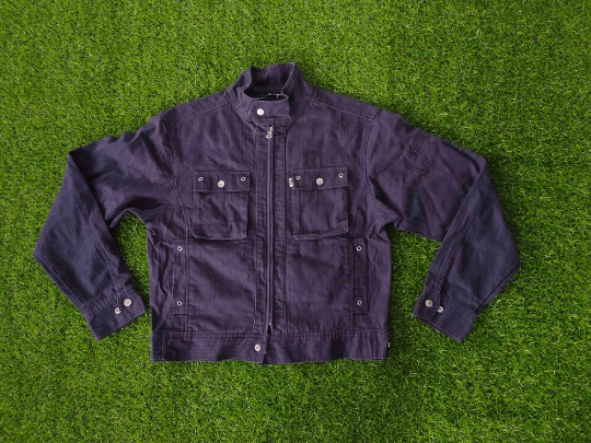 Japanese Brand Vintage Tora by Toraichi Tactical Denim Jacket Racer Size US M / EU 48-50 / 2 - 1 Thumbnail