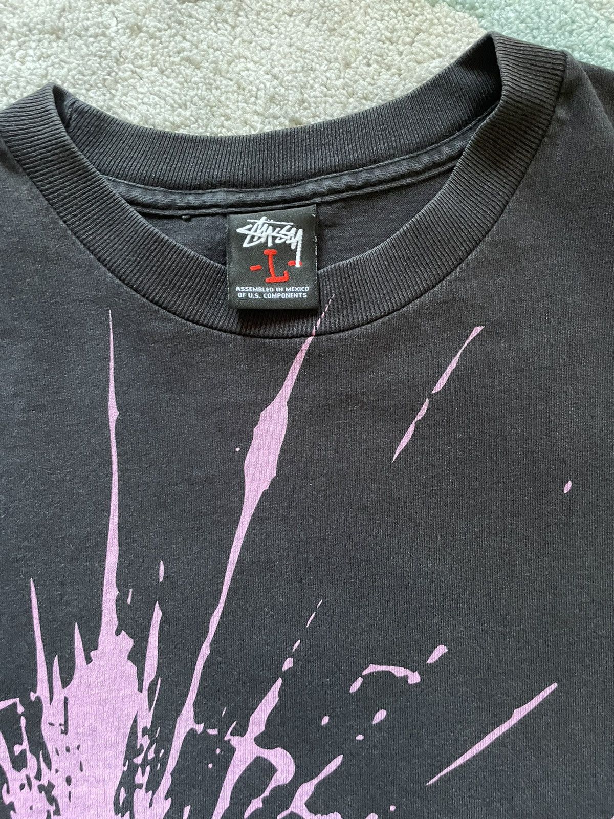 Stussy STUSSY Paint Splatter tee L | Grailed