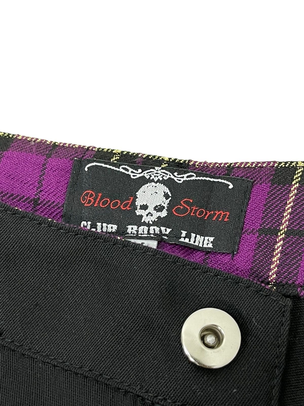 Japanese Brand Flare Jeans Blood Storm Punk Printed Stretch Wide Leg 4🟦4 Size US 29 - 9 Thumbnail