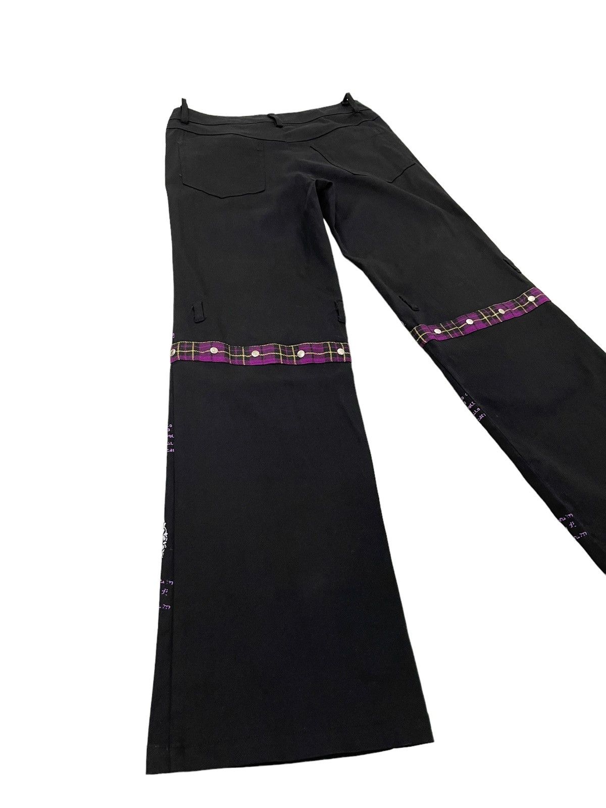 Japanese Brand Flare Jeans Blood Storm Punk Printed Stretch Wide Leg 4🟦4 Size US 29 - 11 Thumbnail